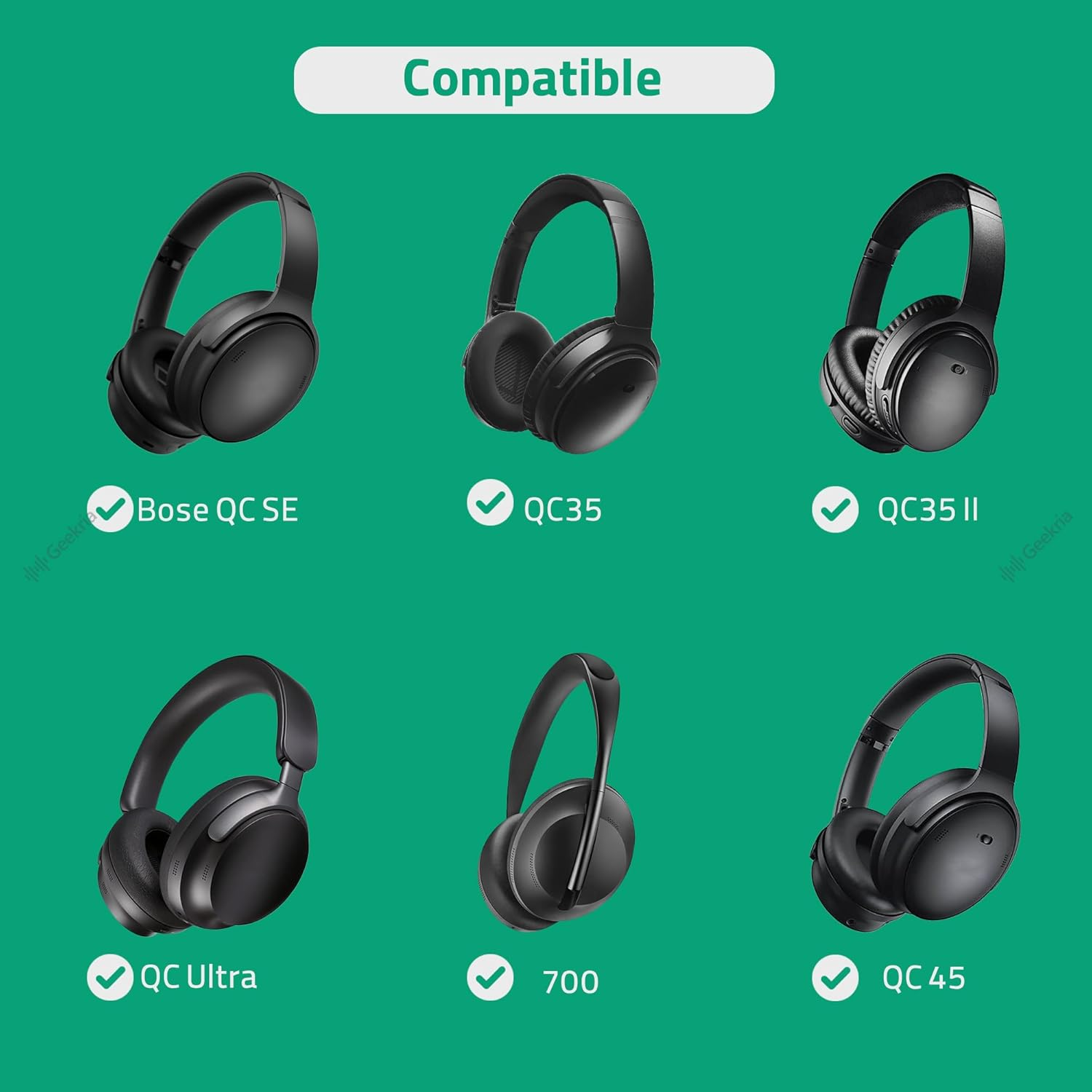 Geekria Audio Cable with Mic Compatible with Bose Qc45/Qcultraii/Qc35Ii/Qc25 Headphones, 2.5Mm to 3.5Mm Replacement Stereo Cord with Inline Microphone and Volume Control (4 Ft / 1.2 M) - Black image number 4