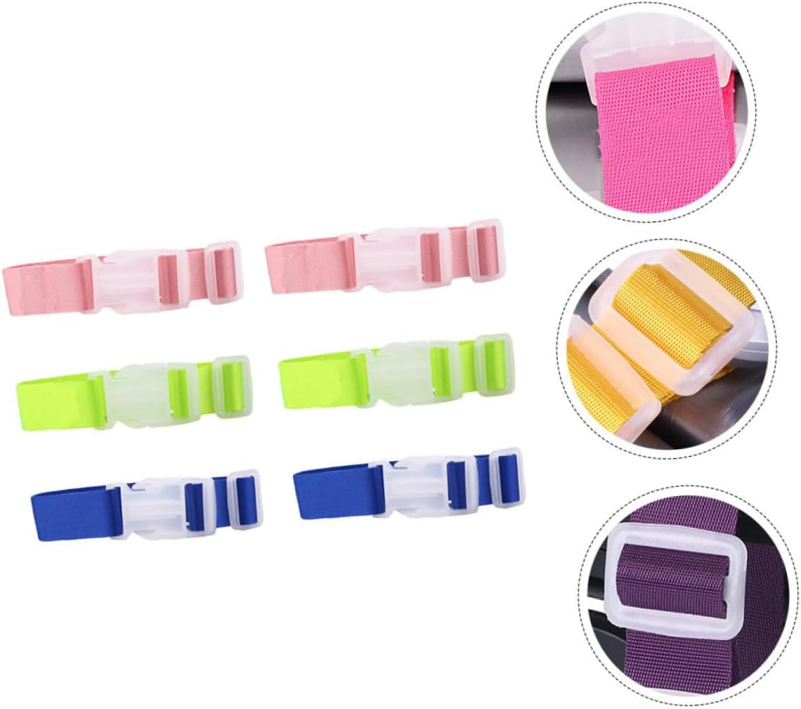 ABOOFAN 18Pcs Luggage Buckle Straps for Suitcase Luggage Hanging Buckles Belts for Travel Accessories for Plane and Travel Gear Random Color