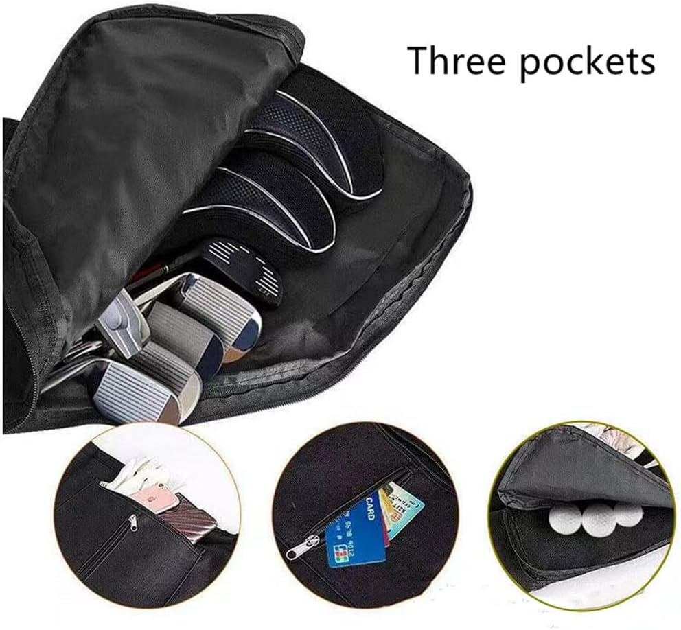 Golf Lightweight Carry Bag, Sunday Golf Bag, Golf Travel Bag for 8-10 Golf Clubs Thick Waterproof Durable Foldable Carrier Case for Men & Women image number 2