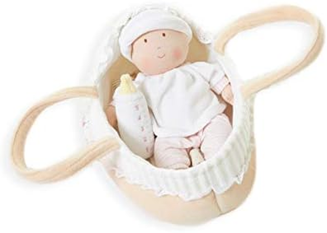 Carry Cot Baby with Bottle & Blanket Plush Rag Doll image number 4