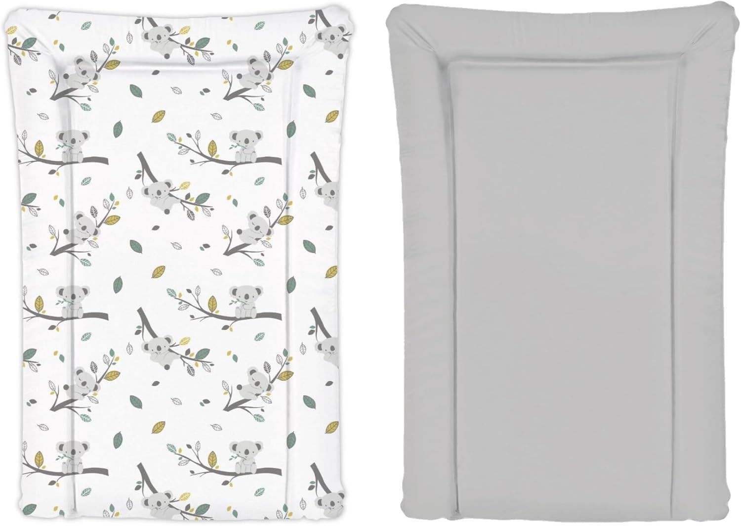 Deluxe Koala Bear Print Changing Mat, Large Waterproof, Easy Wipe, Soft Padded Premium Travel Friendly Change Mat, White image number 6