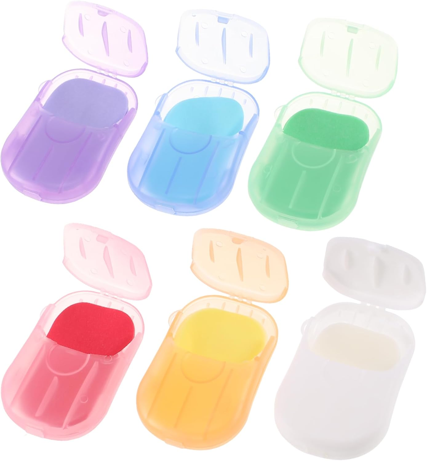 Portable Paper Soap Sheets 120Pcs 6-Box Set Rose, Jasmine, Lavender, Milk, and Orange Scents, Travel Soap Paper for Hiking, Camping, Outdoor Hand Cleansing image number 5