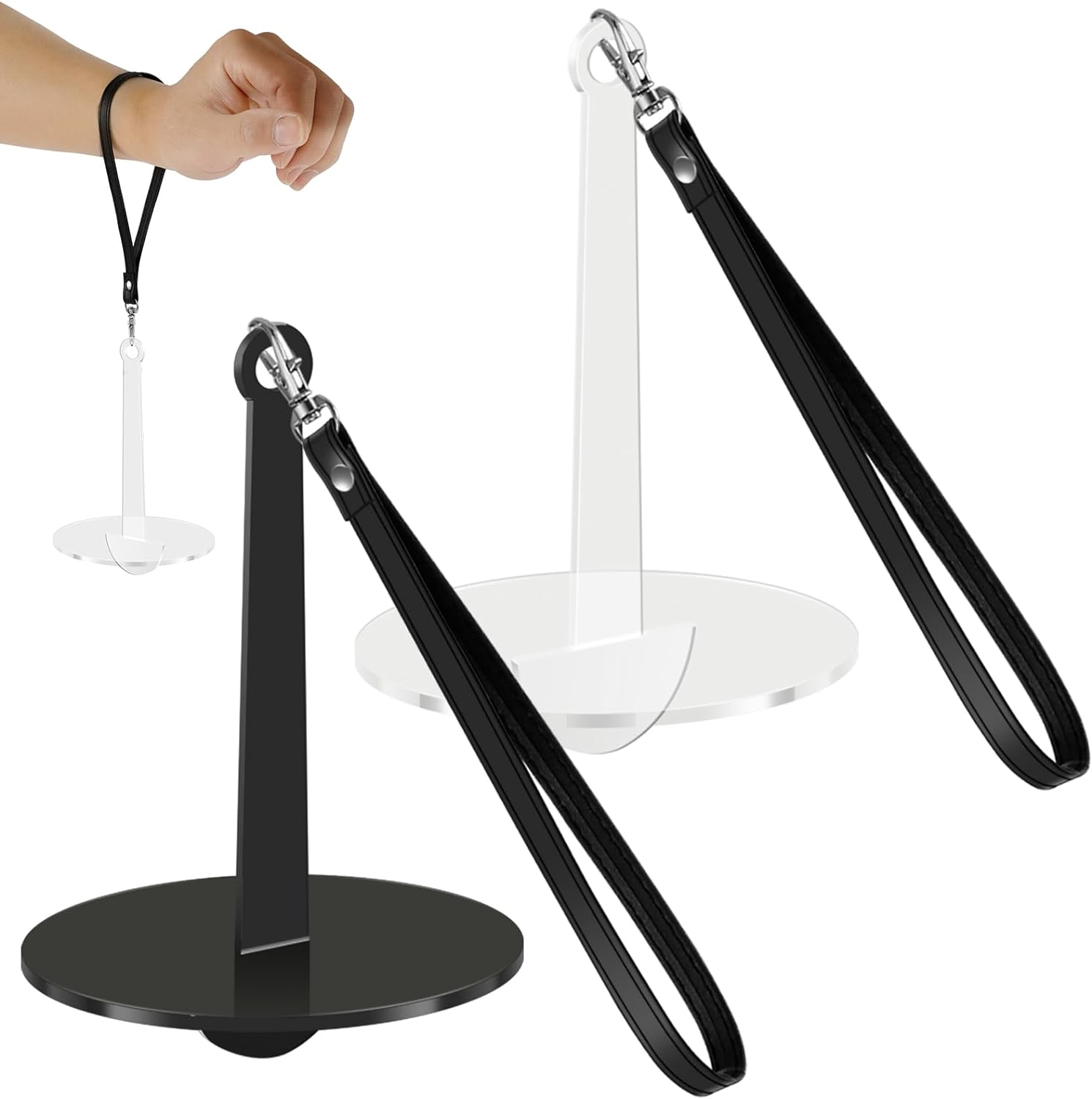 2PCS Portable Wrist Yarn Holder Yarn Storage Crochet Yarn Holder with Wrist Strap Prevents Yarn Tangling and Misalignment Yarn Holder for Crocheting, Knitting Supplies Gift for the Craft Lovers image number 3