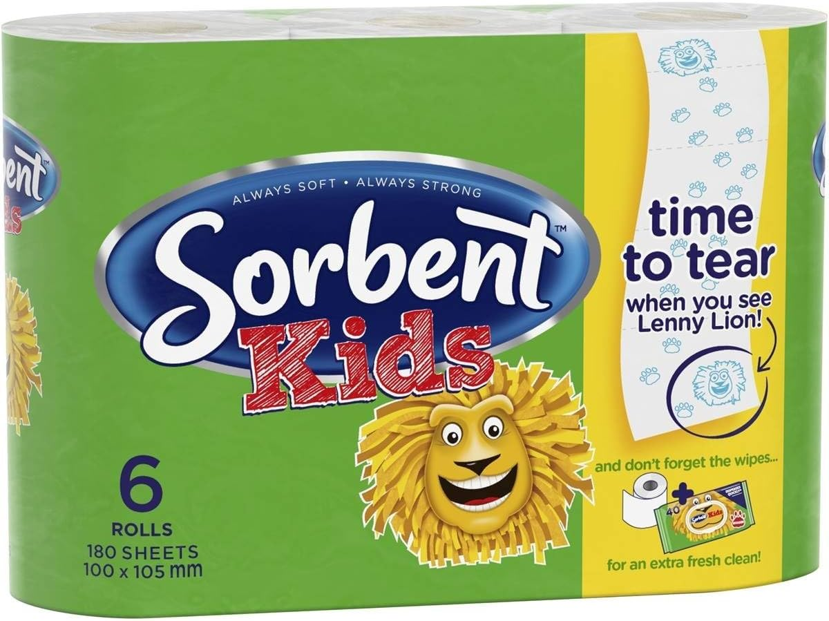 Sorbent Kid'S Toilet Paper (Pack of 6) image number 2