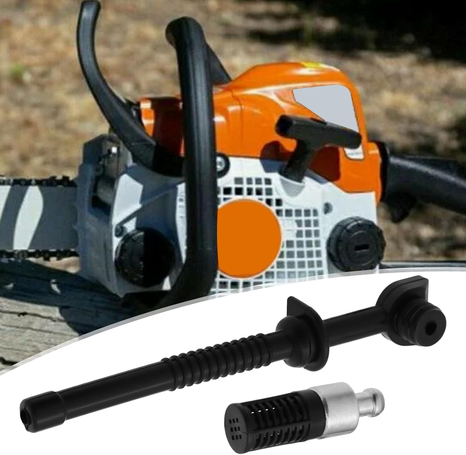 2 Set Oil Hose Line Tube and Filter Compatible with Stihl MS170 MS180 017 018 Chainsaw 1130 647 9400 image number 4