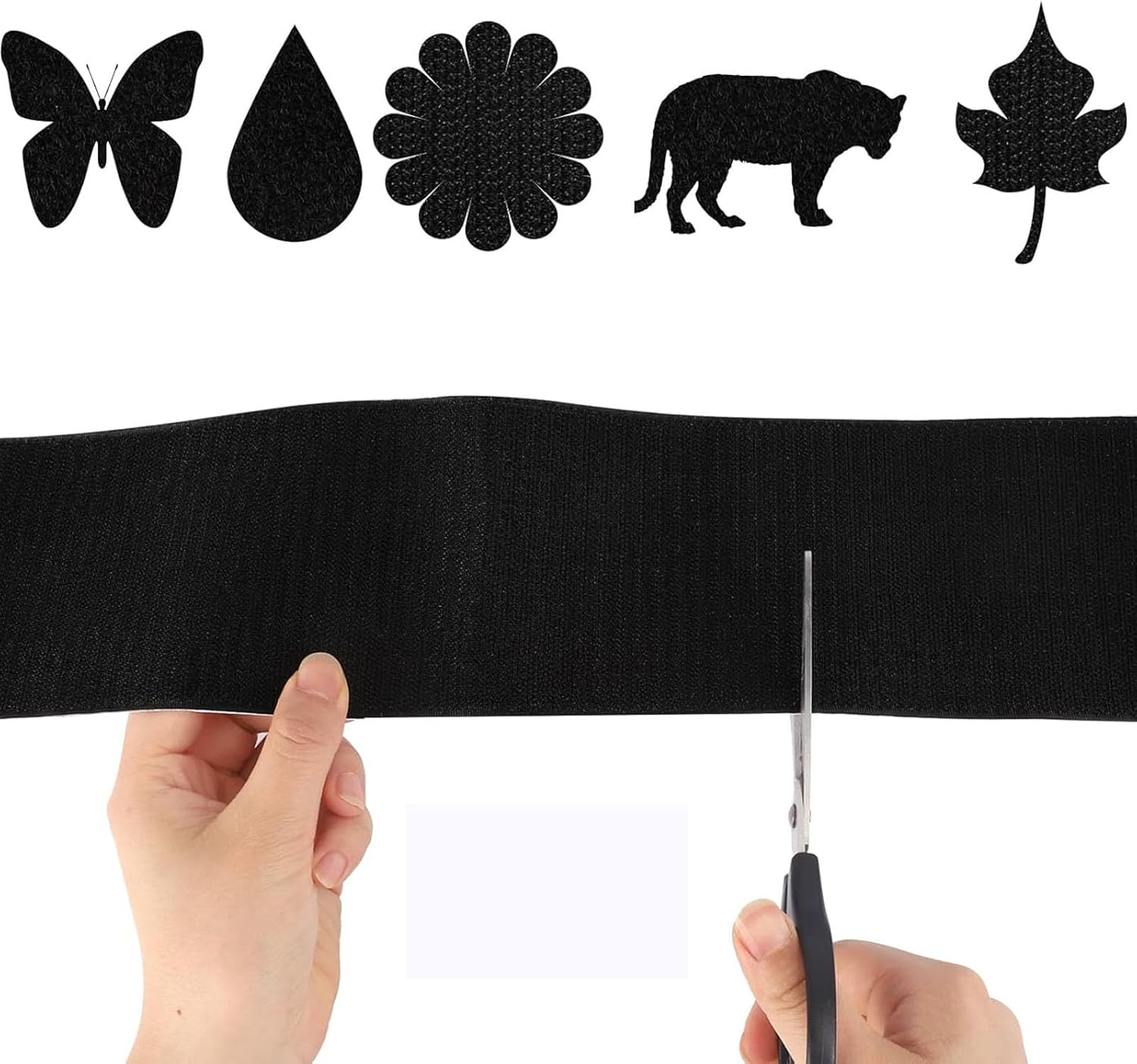 4" X 9' Heavy Duty Hook and Loop Tape - Self Adhesive Rug Grip, Non-Slip Couch Cushion Pads, Anti-Slip Furniture Tape, Strong Hold for Carpets, Rugs & Home image number 1