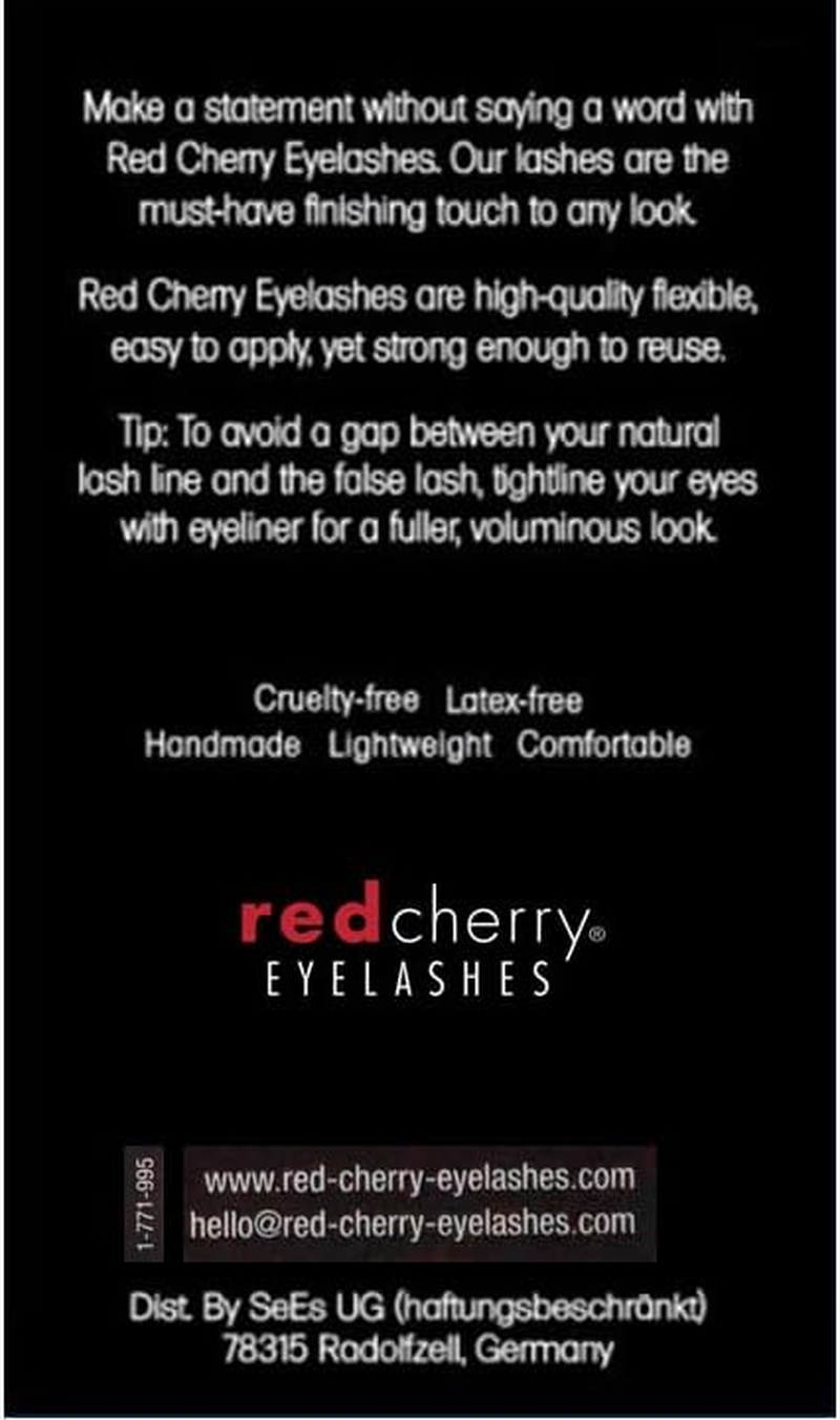 Red Cherry #415 False Eyelashes (Pack of 3 Pairs)