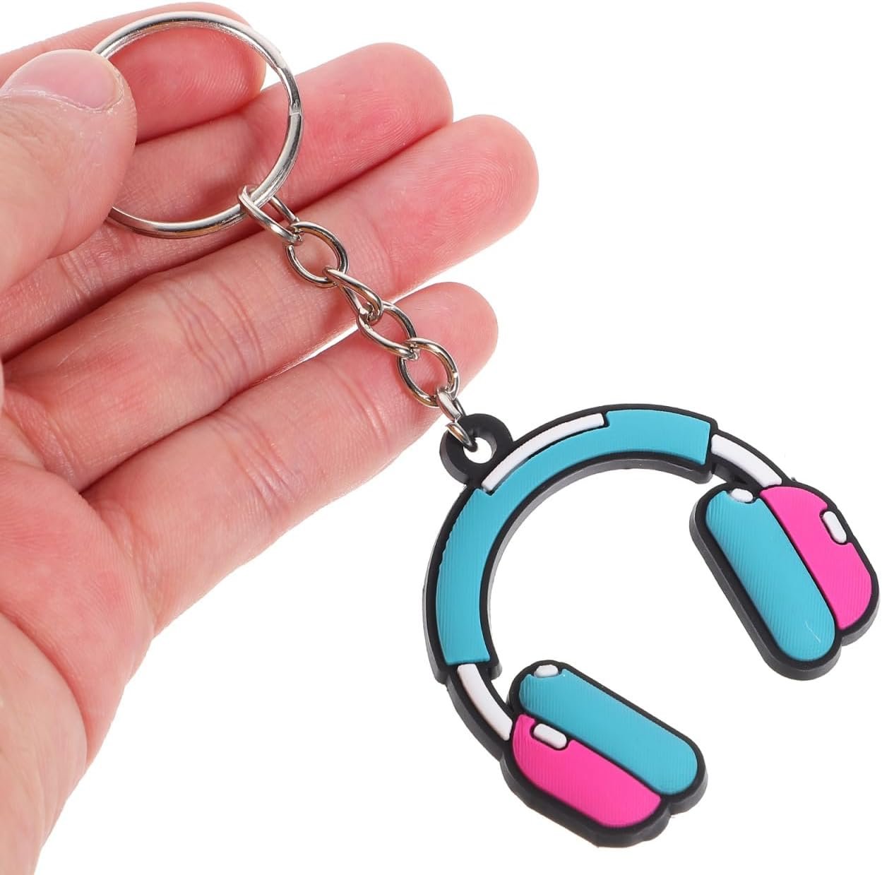 Alasum Music Party Keychain - 20Pcs Pvc Musical Note Keychain Assorted Colors for Party Favors and Decoration image number 4