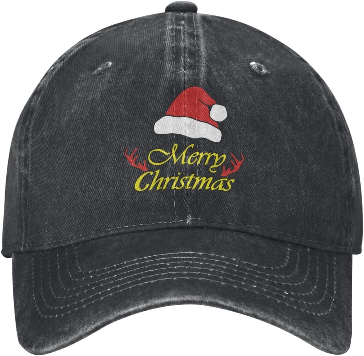Flyjbs Merry Christmas Hats for Men Holiday Trucker Hats Women Adjustable Baseball Cap