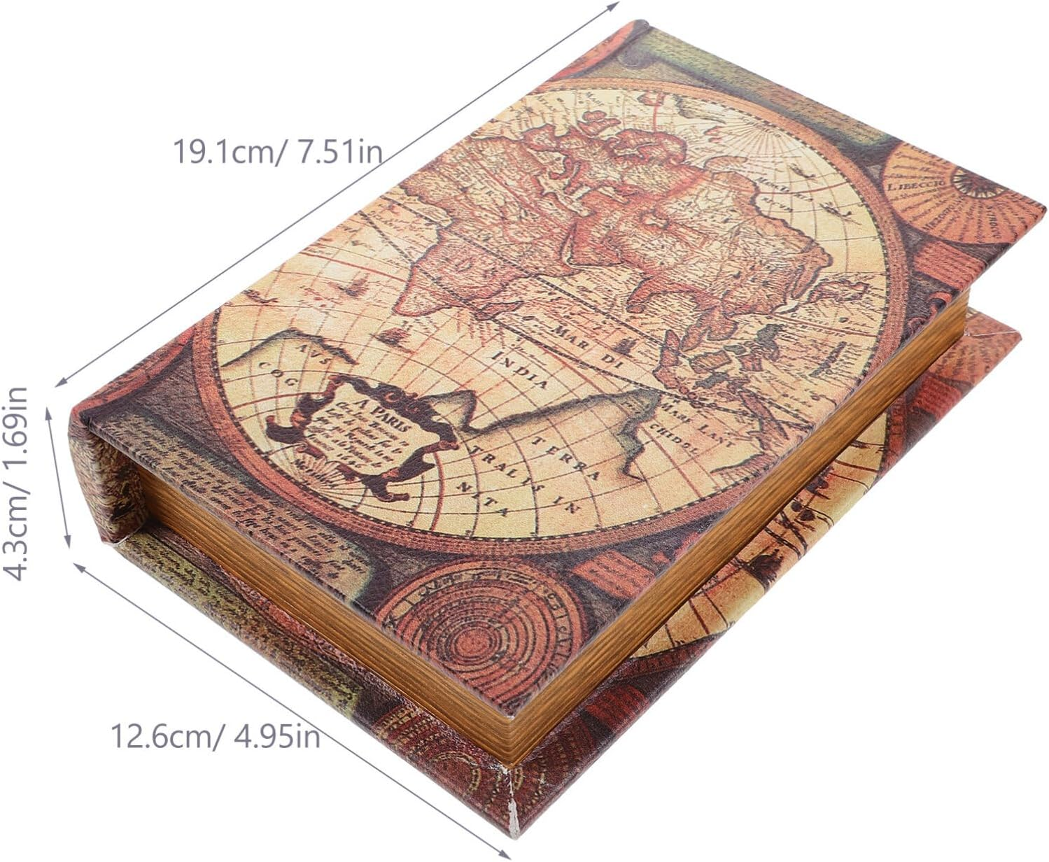 ABOOFAN Decorative Book Boxes Fake Book for Coffee Table Bookshelf Home Decoration Vintage Book Storage Box Trinket Keepsake Storage Boxes image number 4