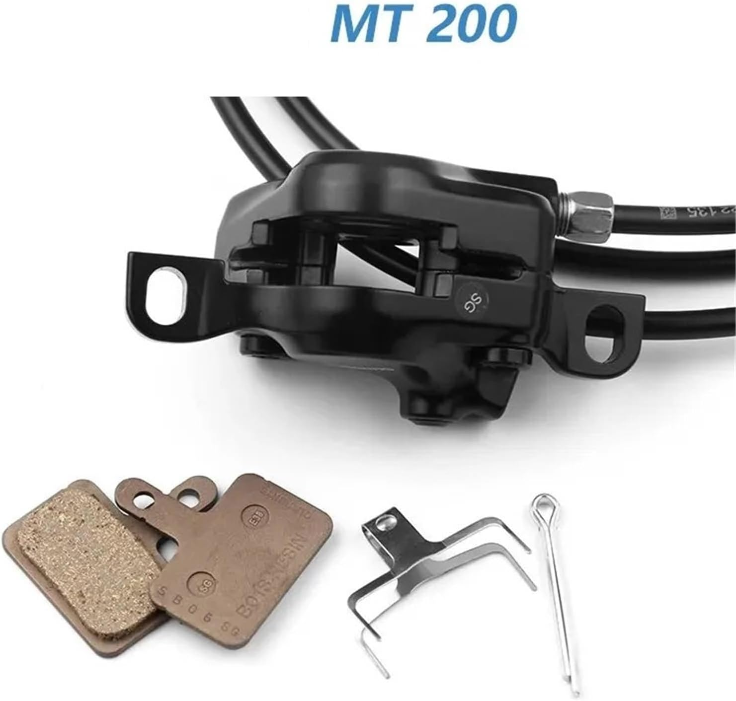 Motorbike Brake Levers Fit for Shimano MTB Hydraulic Disc Brake MT200 BR BL Mountain Bike 160Mm Rotors Bicycle Caliper Cycling Parts(Mt200 G3 160MM) - Mt200 Without Rotor image number 6