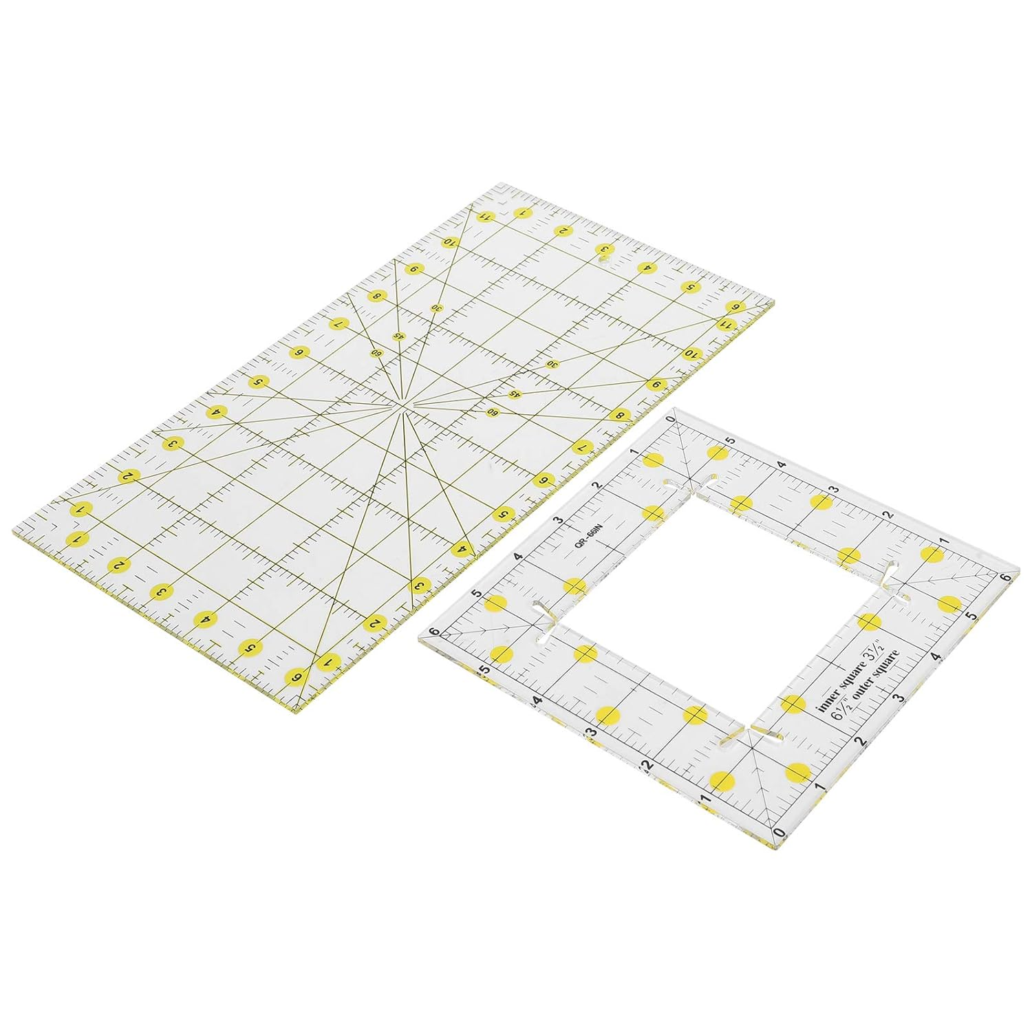 Acrylic Quilting and Sewing Ruler, Rectangular Drawing Measure Tools for Crafts and Cloth Supplies Quilting image number 5