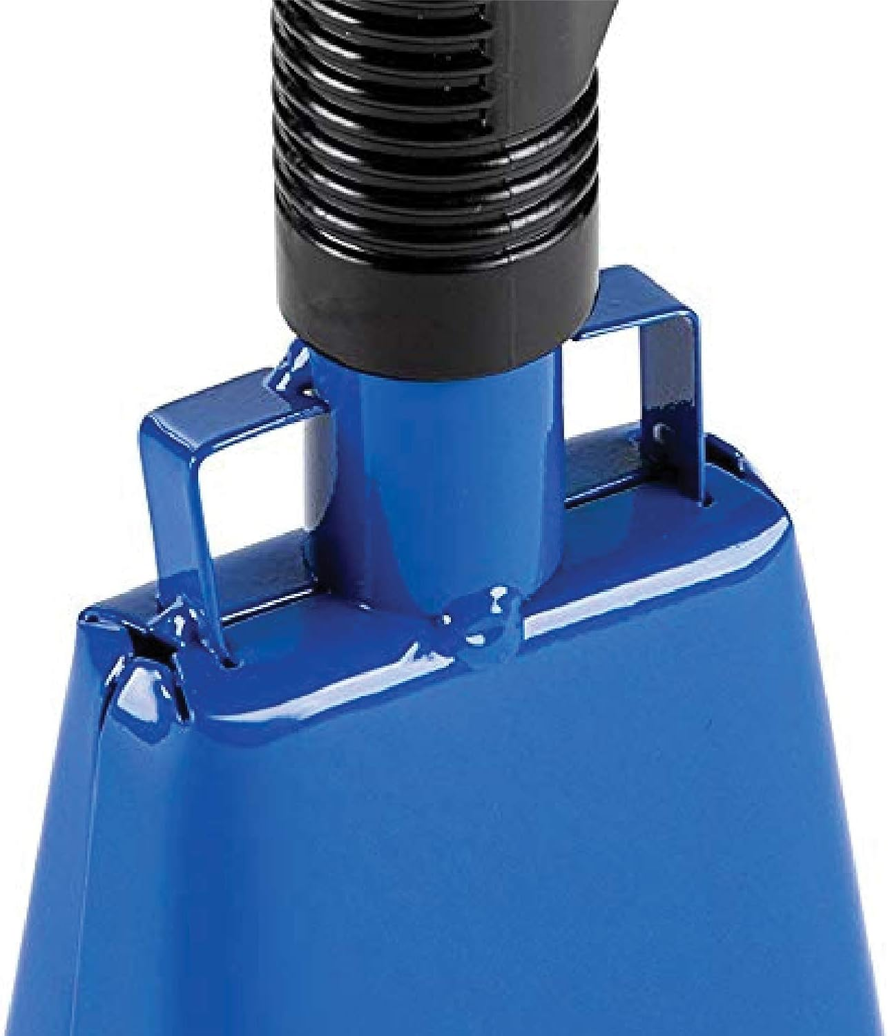 2 Pack 10 In. Steel Cowbell/Noise Makers with Handles. Cheering Bell Sporting, Football Games, Events. Large Solid School Hand Bells. Cowbells. Percussion Musical Instrument. Cow Bell Alarm (Blue)