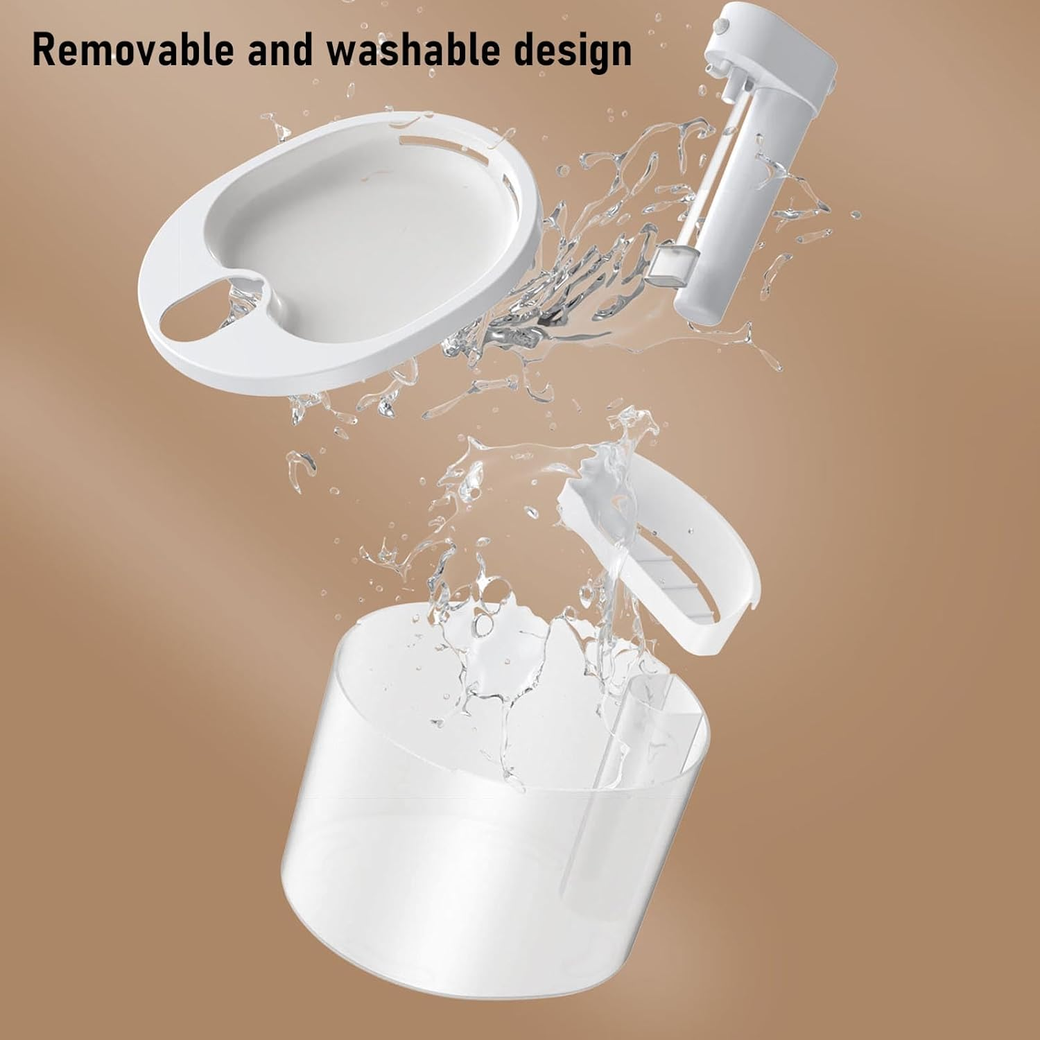 Generic Cat Water Fountain, 2.5L Automatic Pet Water Fountain Quiet Circulating Dog Dispenser with Filters, Easy Cleaning Drinking for Cats, Dogs Small Animals image number 4