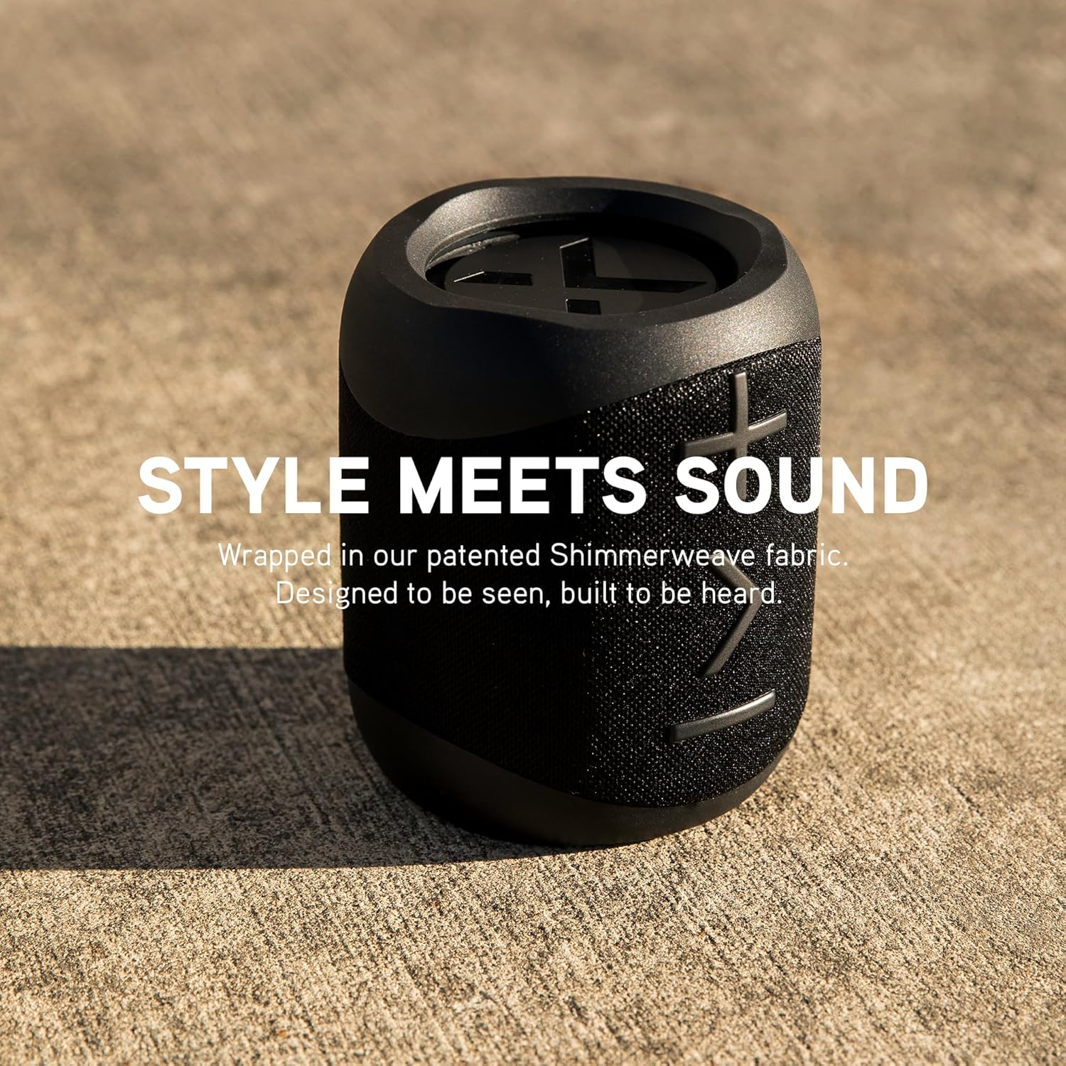 Blueant X1I Portable Bluetooth Speaker with Deep Bass Sound, Splashproof Design, All-Day Battery Life, Built-In Microphone and Easy Wireless Pairing, Black image number 5