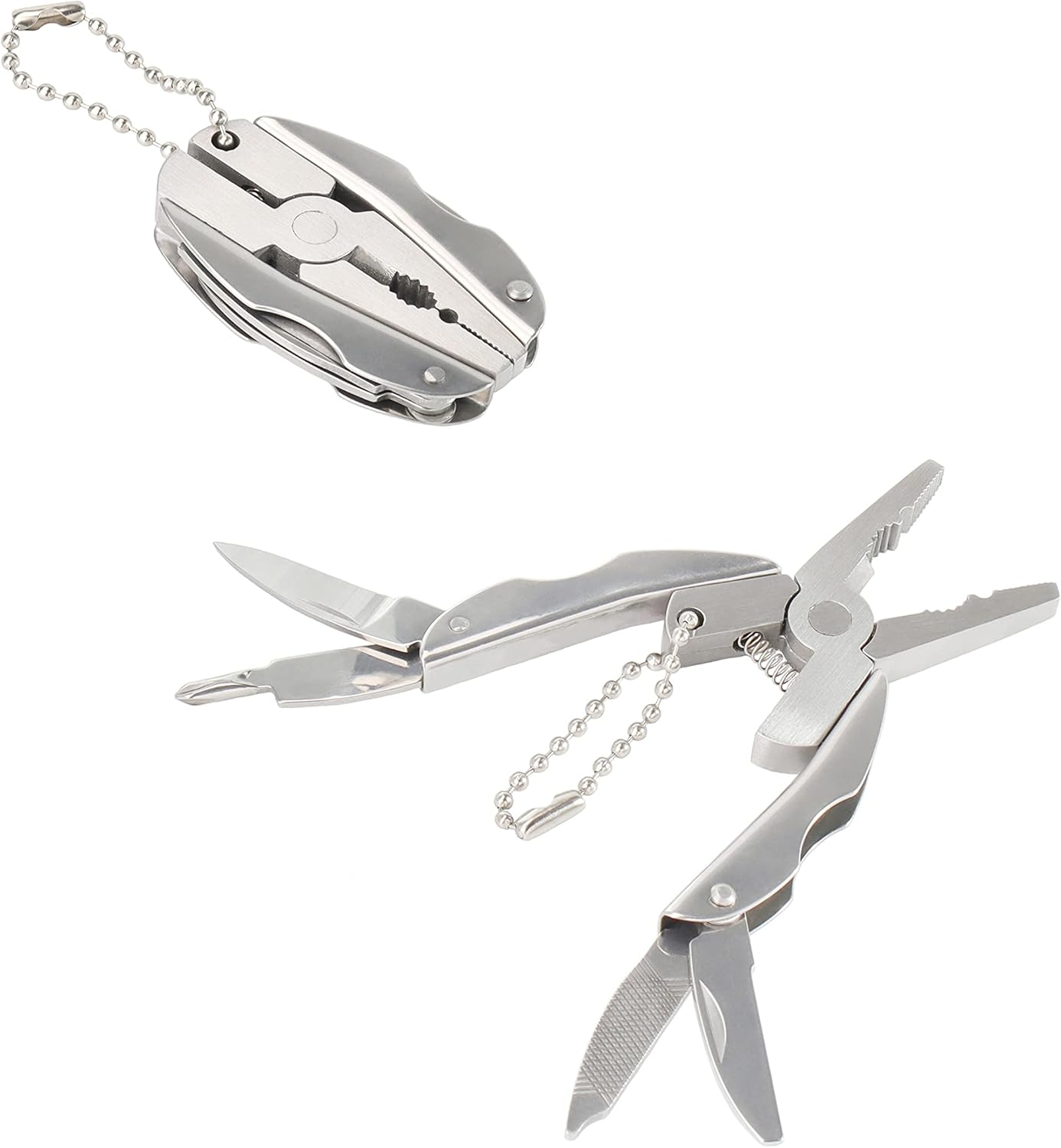 Polished 6-In-1 Stainless Steel Multifunctional Pliers Multi Tools Set with Sheath, Mini image number 2