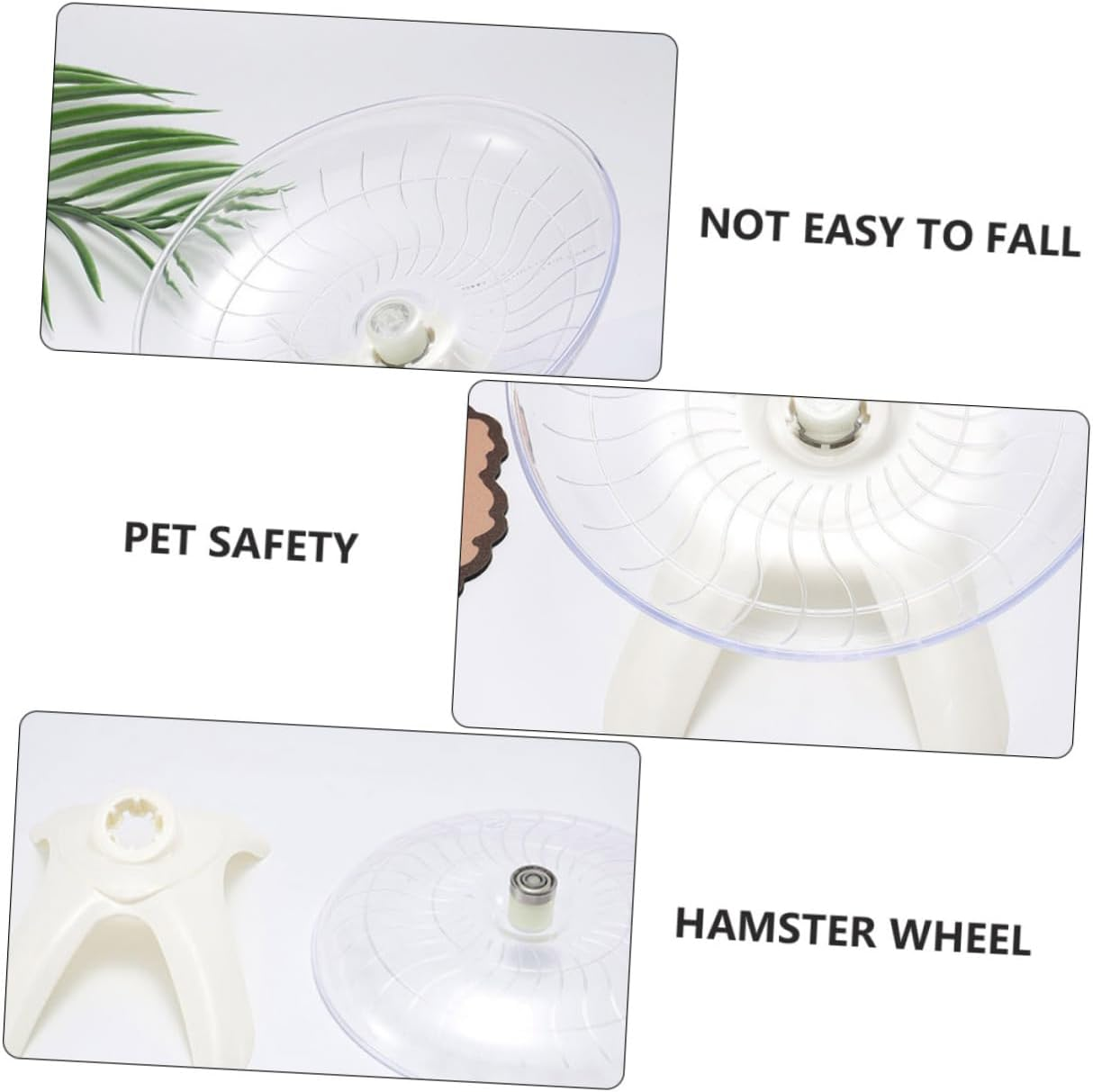 Beavorty Hamster Toys for Hamster Exercise Wheel Animal Interactive Pet Jogging Exercise Toys Silent Running Disc Detachable Design for Small Animals Random Color image number 1