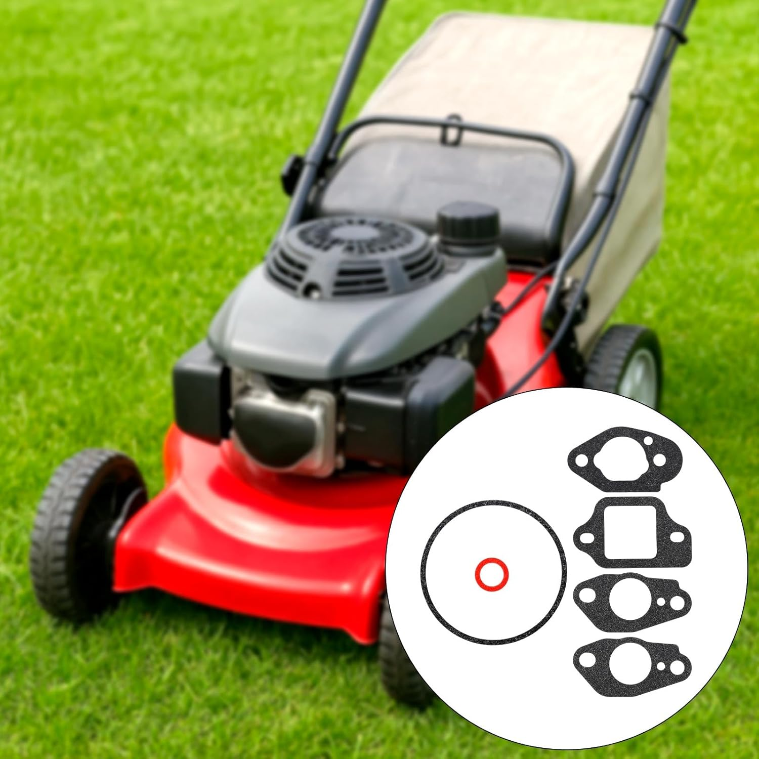 Carburetor Gasket Kit, Carburetor Bowl Gasket for GCV160/ GCV190/ GC160/ GC190/ GCV135/ G150/ G200/ G300/ G400/ GC135 Replacement 16010-883-015/16221-883-800/16212-ZL8-000 image number 1