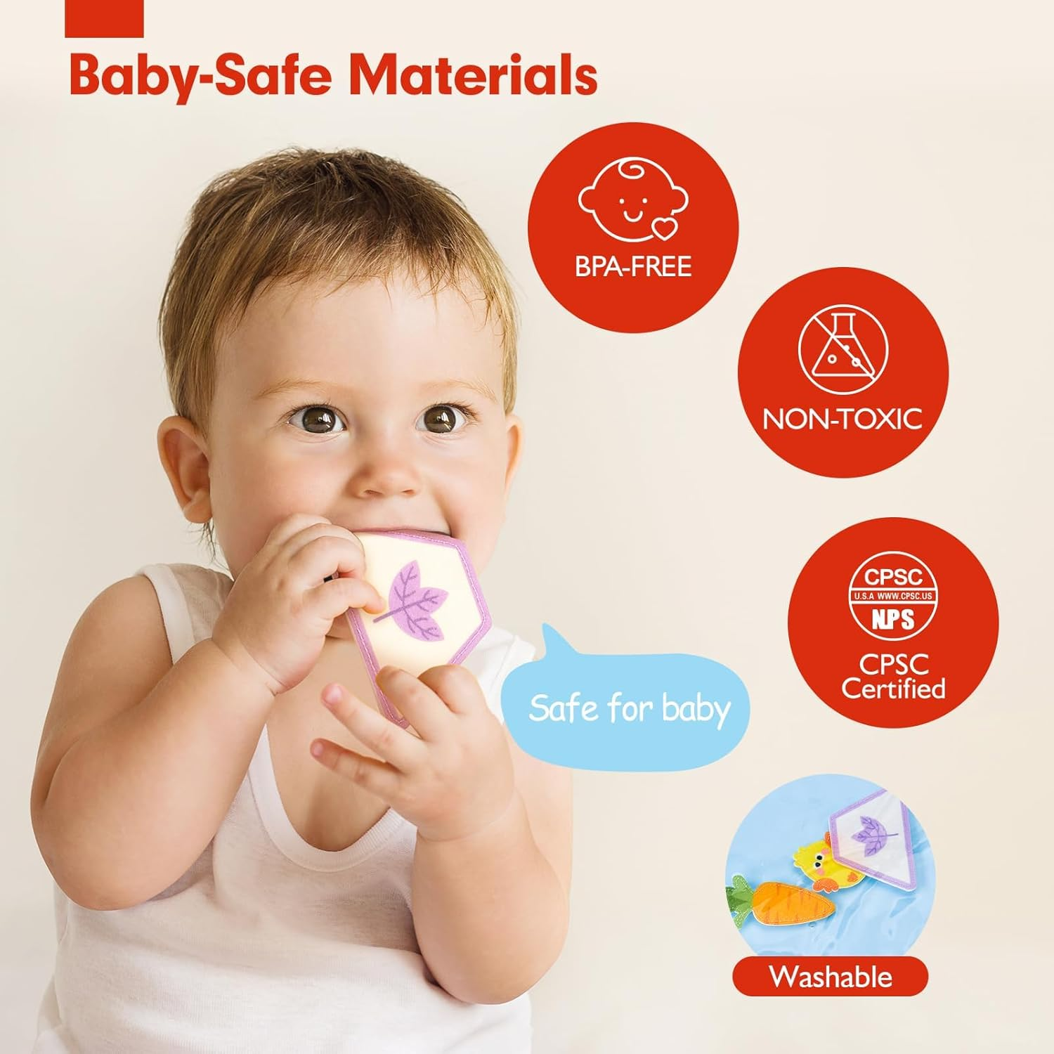 Farm Animals Quiet Busy Board Montessori Toys for Toddlers 1-3, Educational Felt Activity Book Develops Fine Motor Skills, Travel Learning Toy for Airplane Car, Boys & Girls image number 4