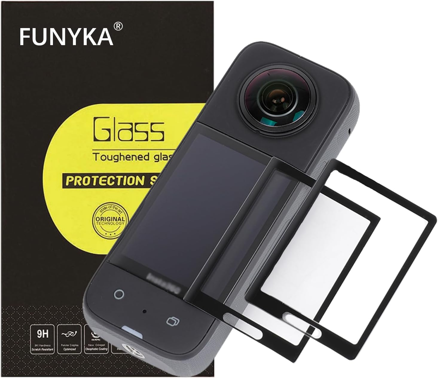 【For Insta360X5 Insta360X4】2-Pack Screen Protector for Insta 360 X5 Insta 360 X4, Ultra-Thin, 2.5D round Edges, Anti-Scrach Anti-Fingerprint Anti-Dust image number 1