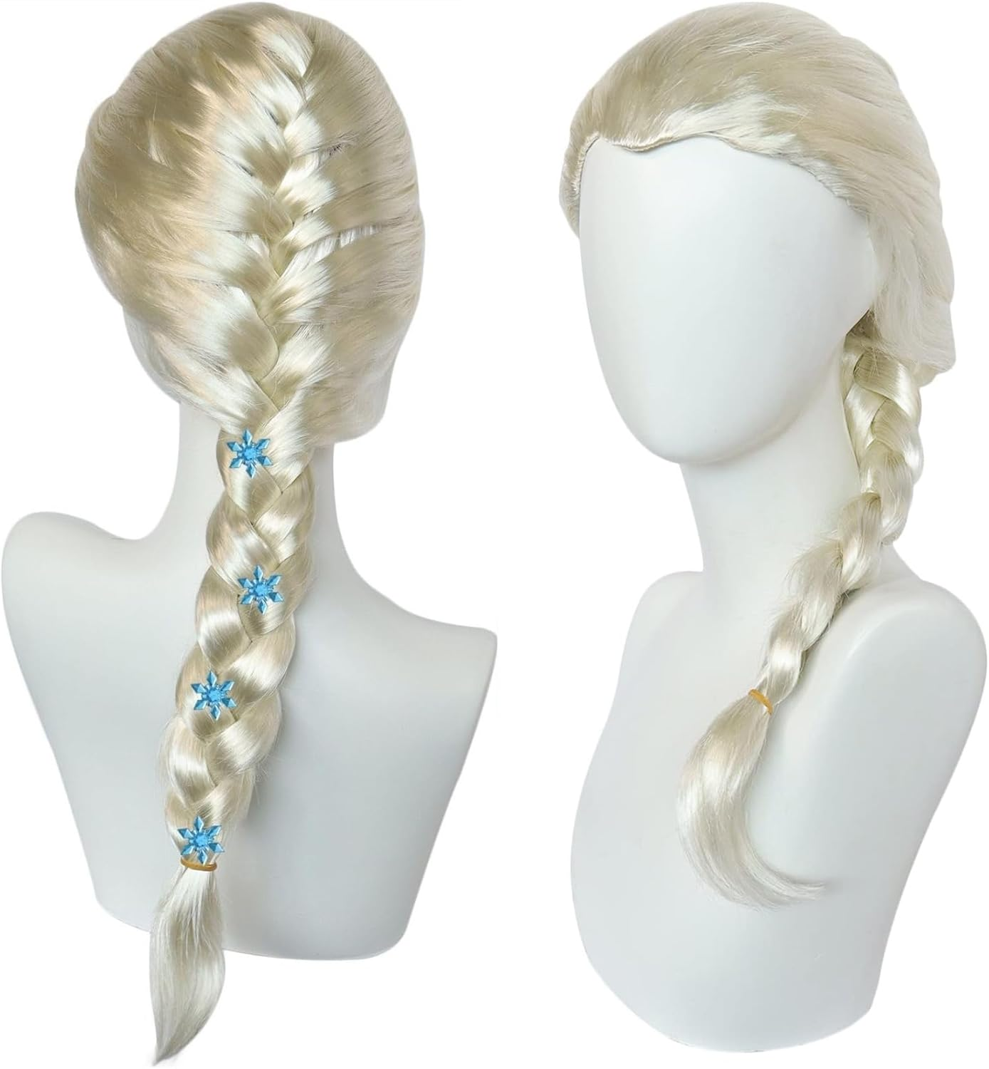 LEO01 Girls Princess Wig Braid Halloween Party Dress up Wig Cosplay Accessories for Kids image number 5