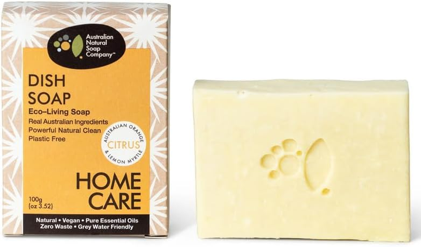 The Aust. Natural Soap Co Natural Palm Oil Free Solid Dish Soap 100G image number 1