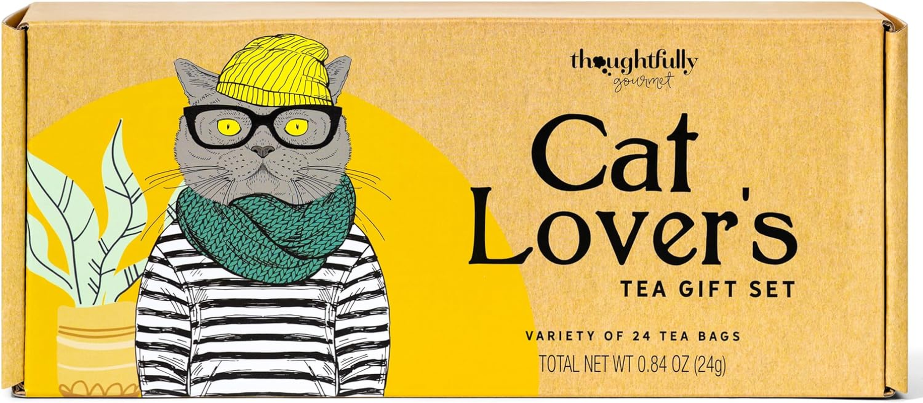 Thoughtfully Gourmet, Tea Affirmations Cat Lover Gift Set image number 1