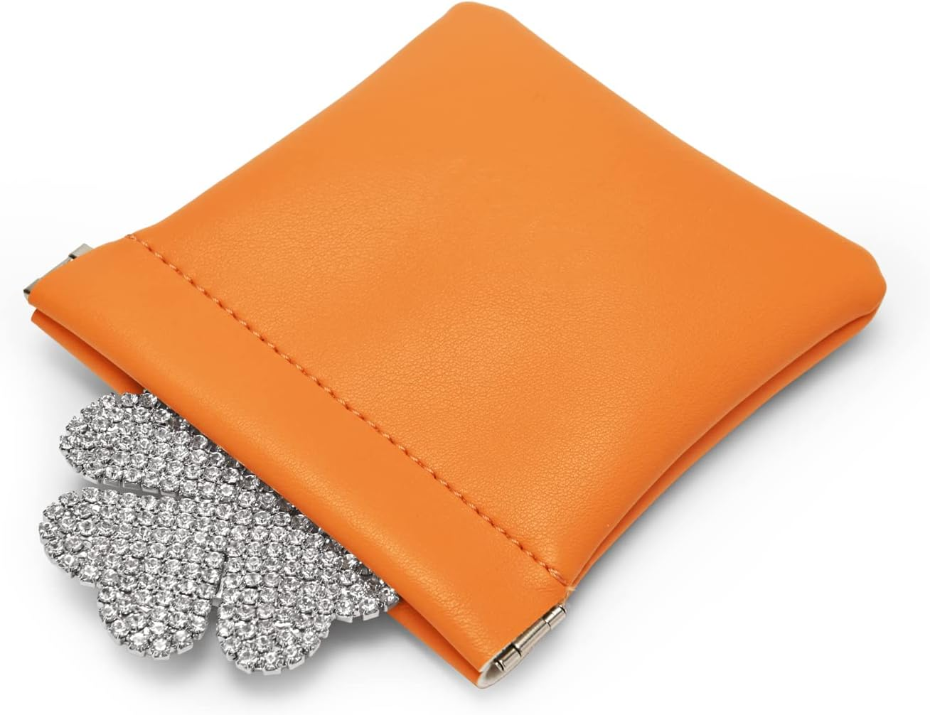 Oirlv Jewellery Organizer Bag Travel Jewellery Bag Case for Multiple Necklaces, Rings, Bracelets (Orange) &hellip; image number 2