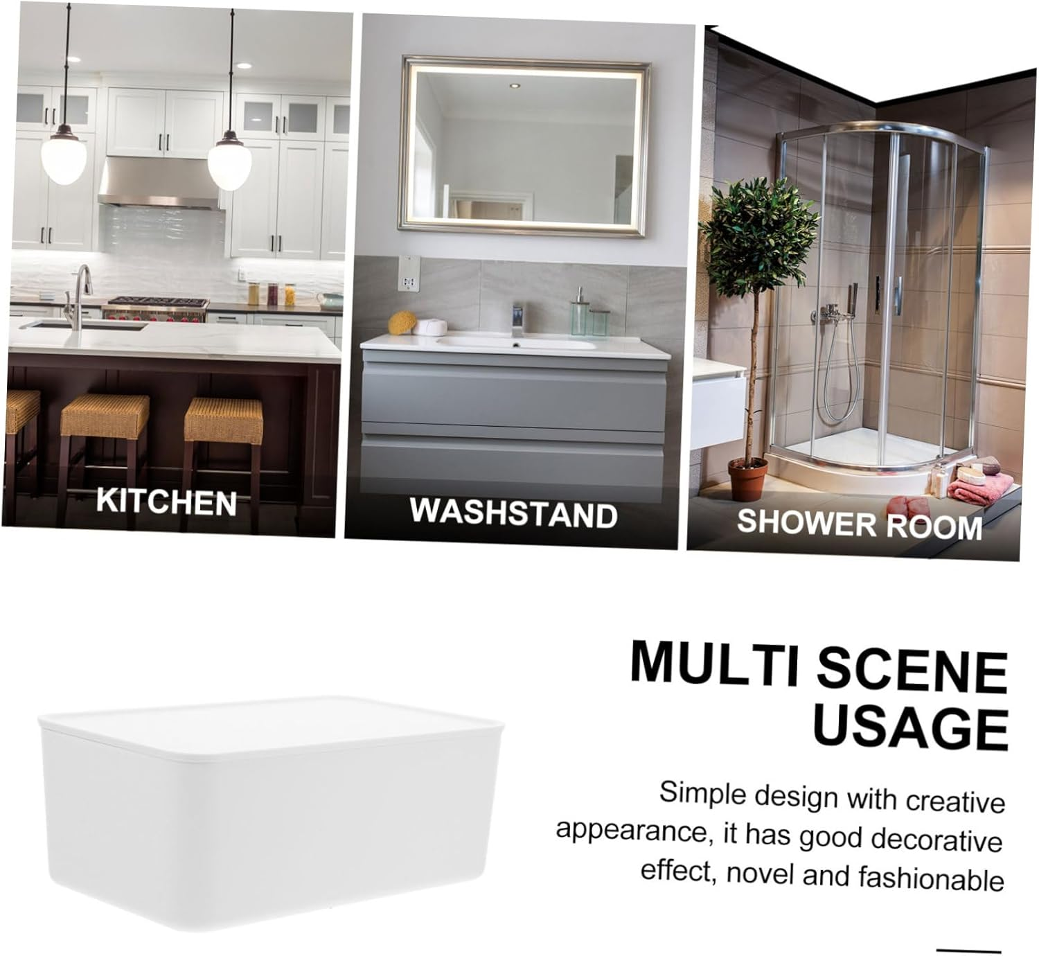 Wipe Container Case Refillable Wet Tissue Storage Box Wipes Dispenser for Bathroom Kitchen Office Easy Access Fresh image number 3