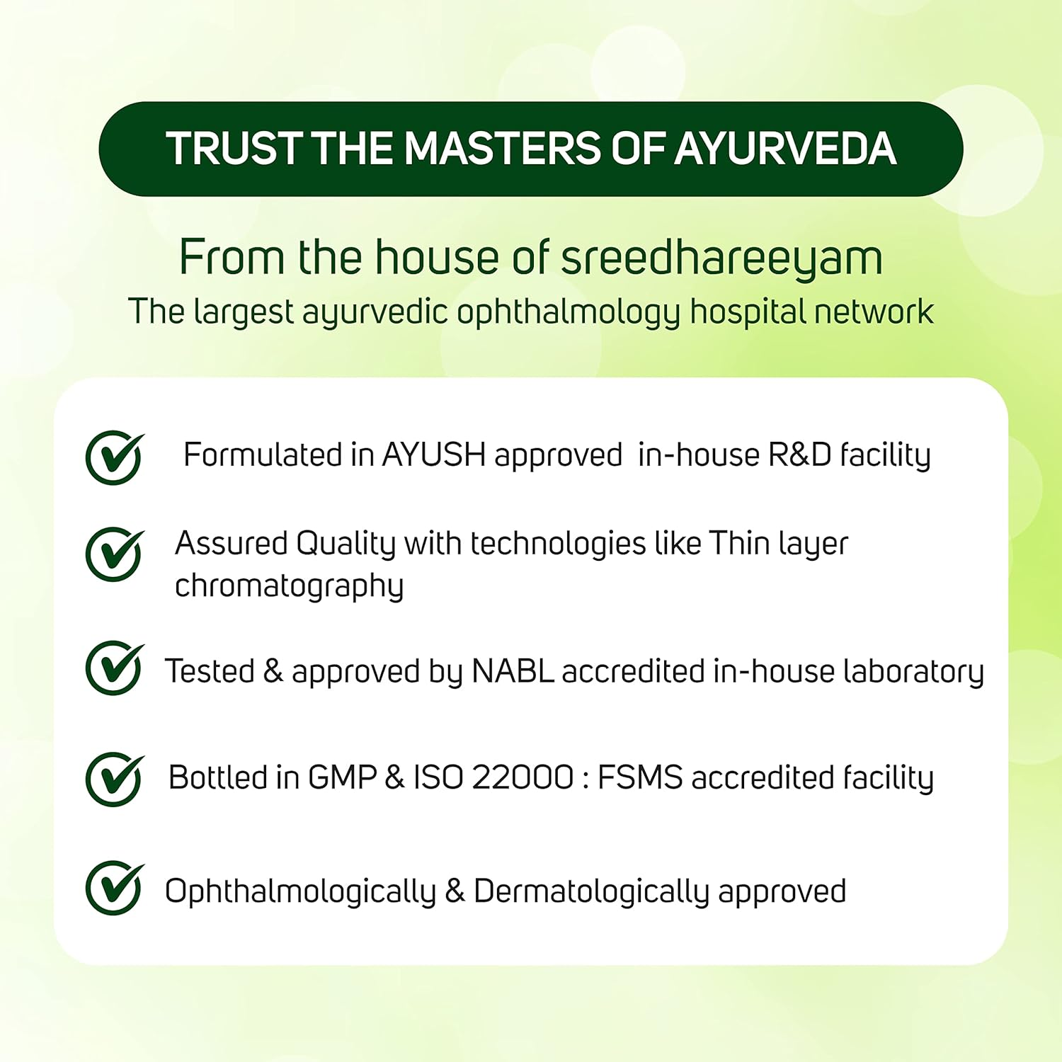 Sreedhareeyam Ayurveda Sunetra Regular Herbal Eyedrops (17-60 Years Age) from Renowned Eye Hospital, Relieves Dryness, Redness & Itching,