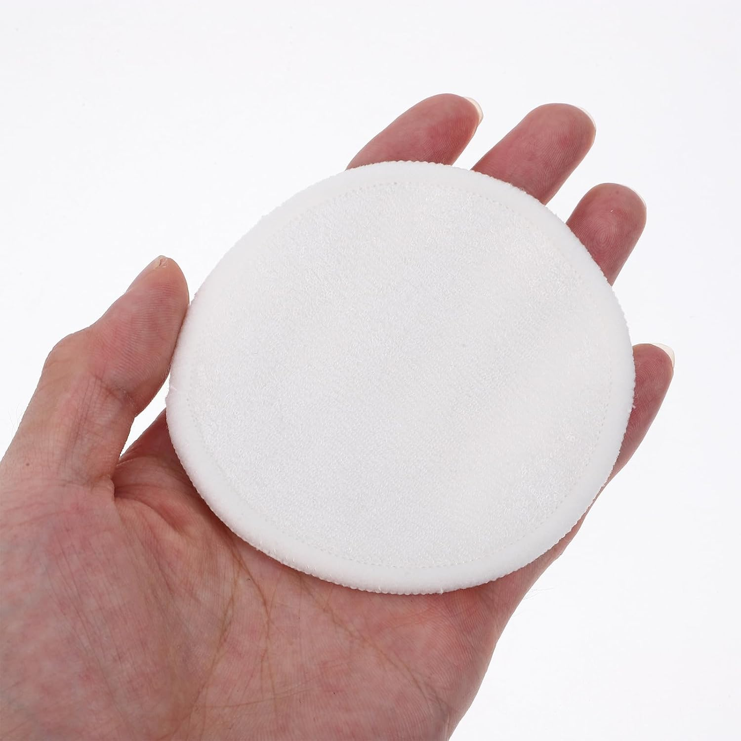 10Pcs Reusable Makeup Remover Pads 8Cm round Facial Cotton Pads Soft Washable for Gentle Skin Cleansing and Travel Face Care image number 2