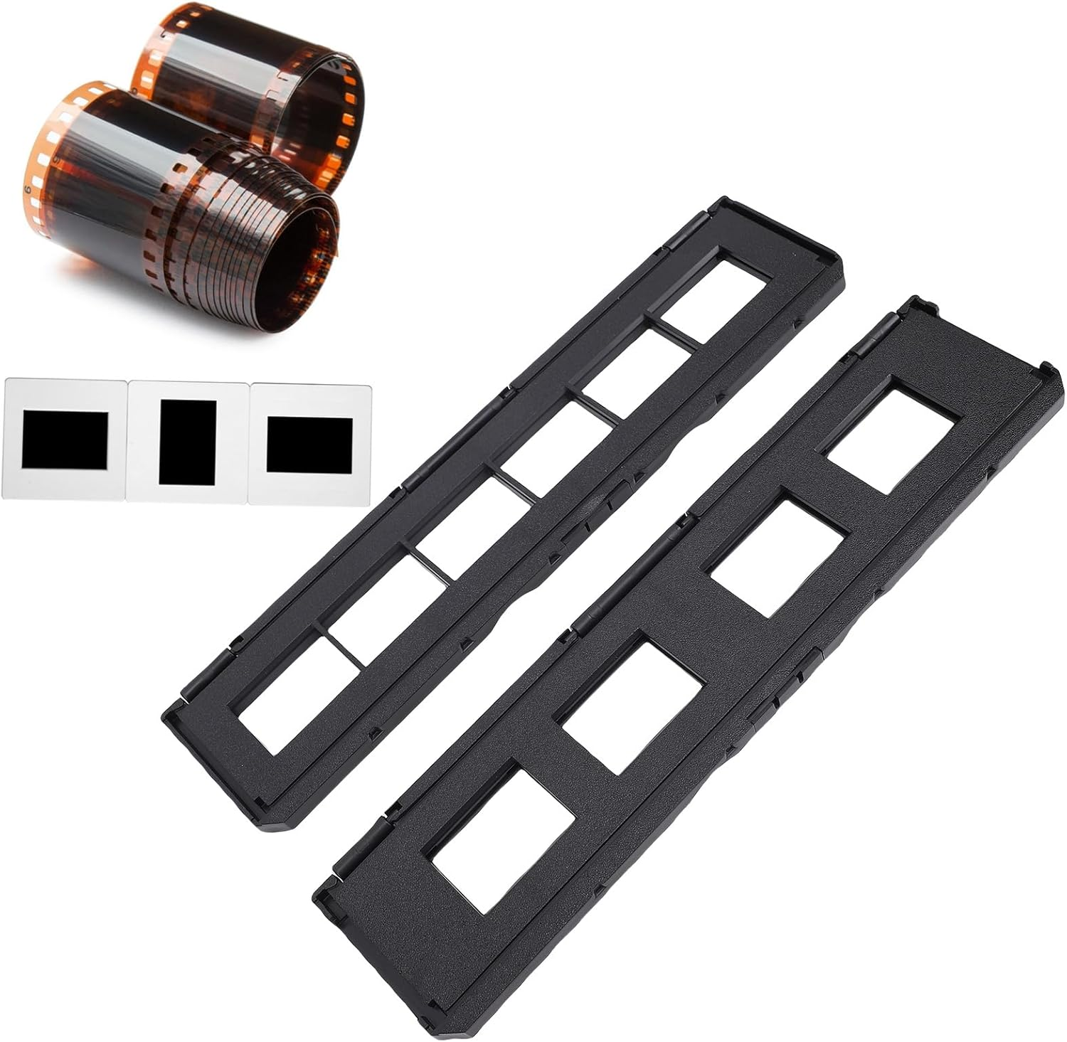 XUMIUZIY 135Mm Slide Holder(4-Hole) and 35Mm Long Tray Negative Film Holder (6-Hole), for 7200/7200U Film Scanners, for Easy Loading and Optimal Scanning Results image number 1