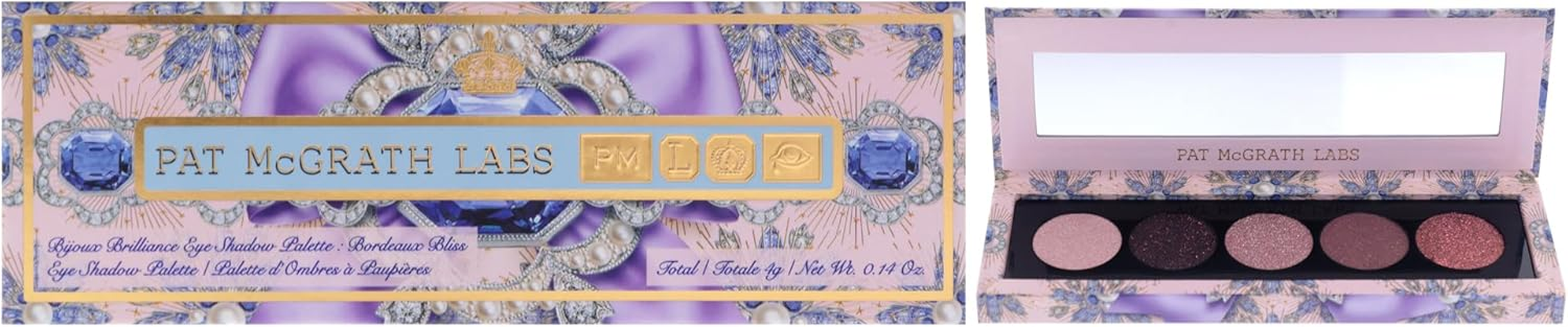 Bijoux Brilliance Eye Shadow Palette - Bordeaux Bliss by Pat Mcgrath Labs for Women - 0.14 Oz Eye Shadow