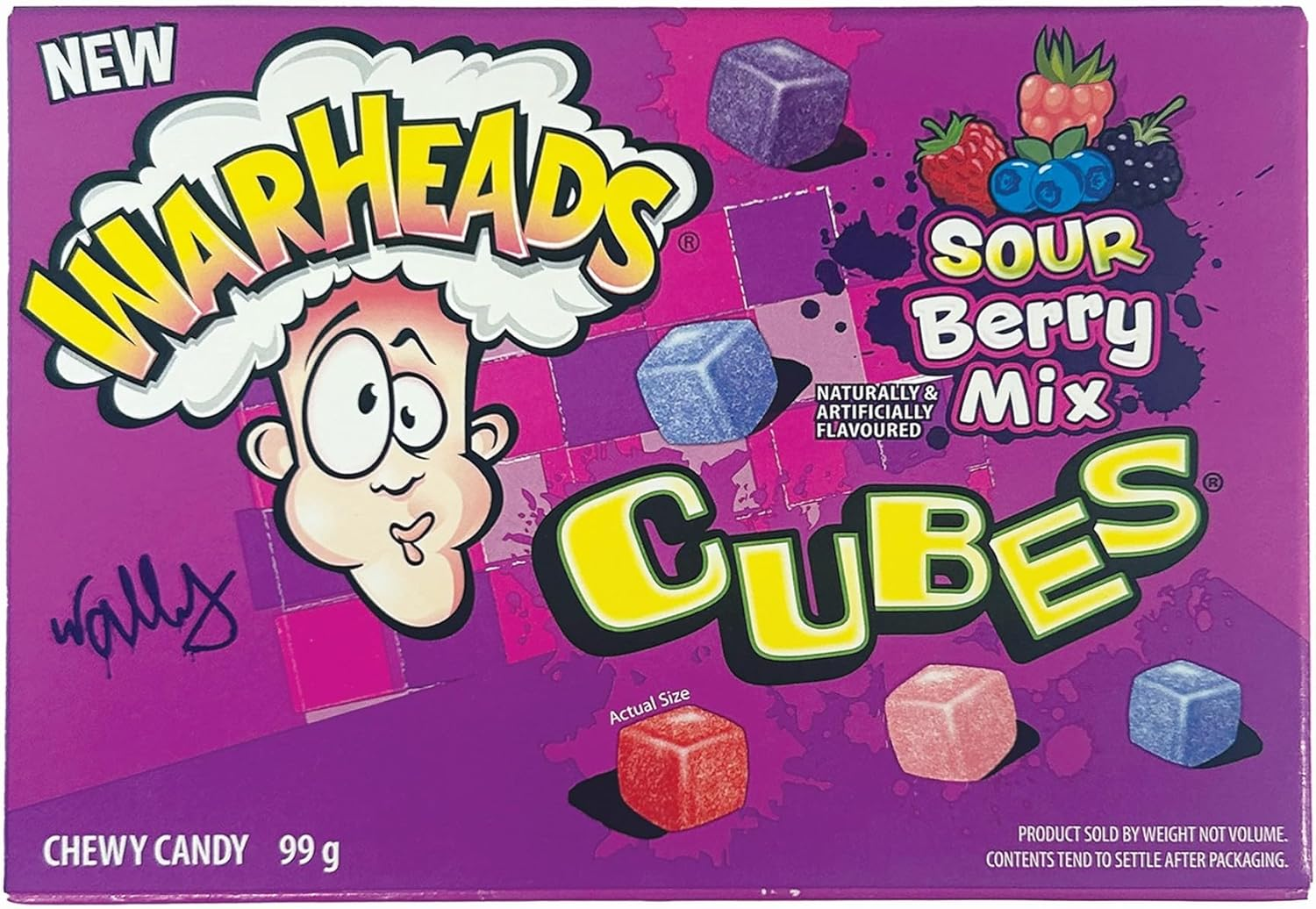 Warheads Sour Berry Cube Theatre Box 99G