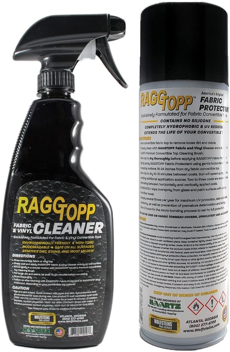Raggtopp Convertible Top Care Kit - Fabric Cleaner and Protectant Twin Pack image number 2