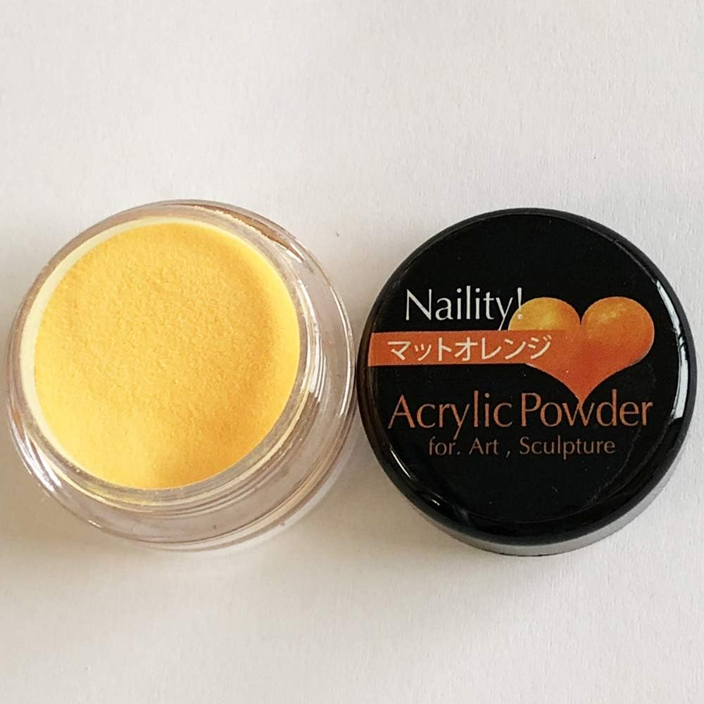 Nature! Nail Powder Acrylic Color Powder Clear Orange 0.1 Oz (3 G)