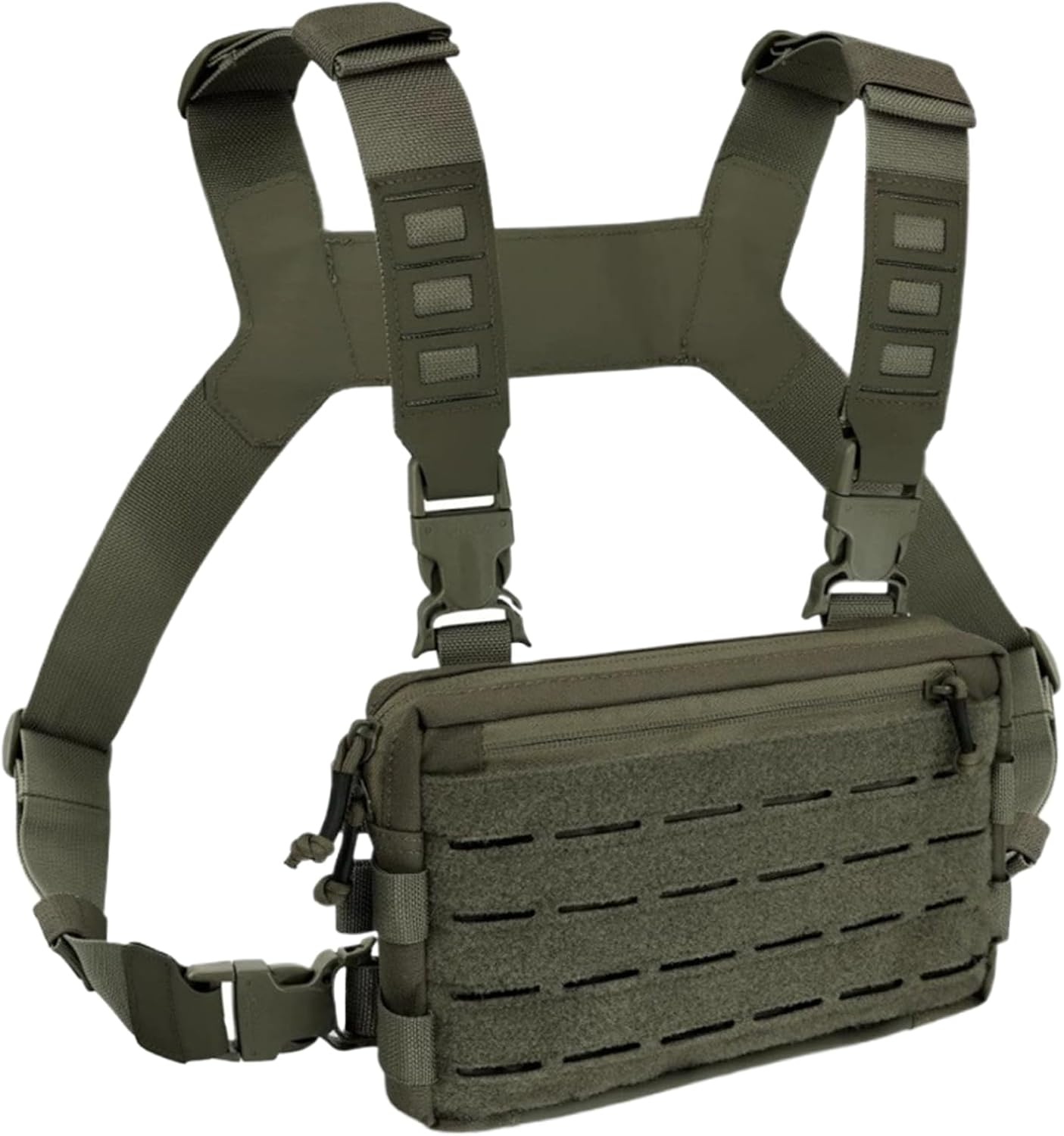 Krmoau Chest Pocket for Men, Adjustable Waterproof Fly Fishing Vest - for Sports, Cycling, Hiking, Work, Camping