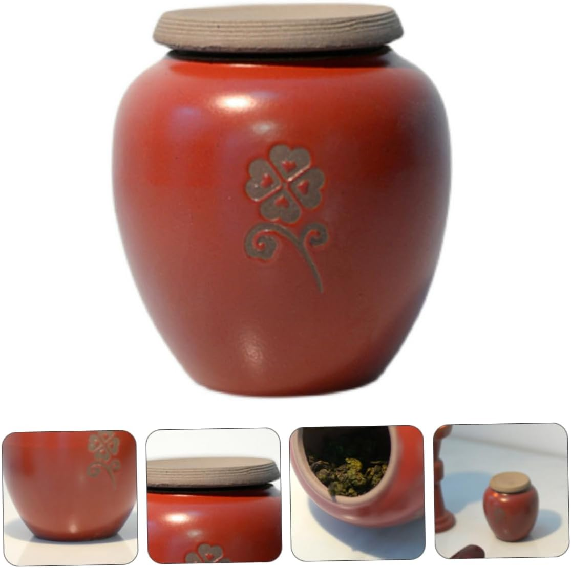 LABRIMP Retro Tea Canister Ceramic Jar Tea Storage Jars Storage Containers Home Decor