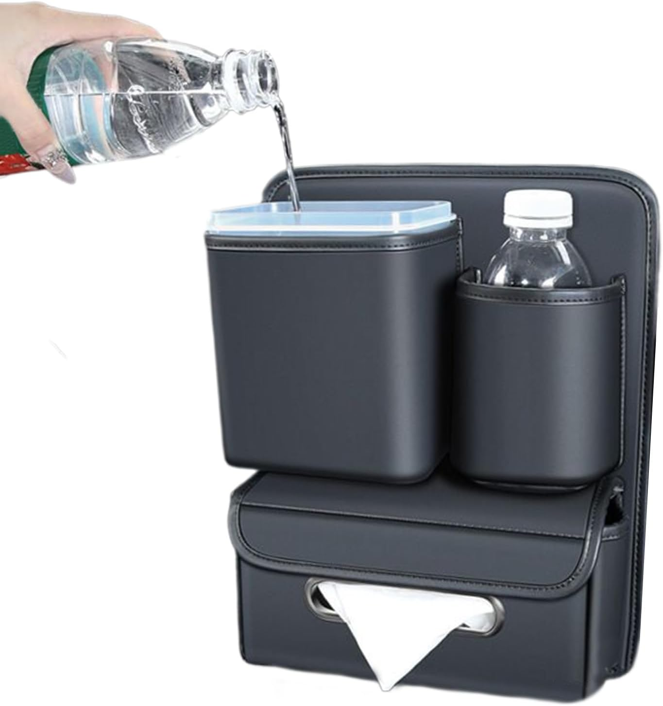 Between the Seat Car Organizer,Large Capacity Handbag Holder - Car Interior Handbag Organizer for Water Cup Tissue Umbrella Road Trip Document Storage Men Women Family Outing image number 5