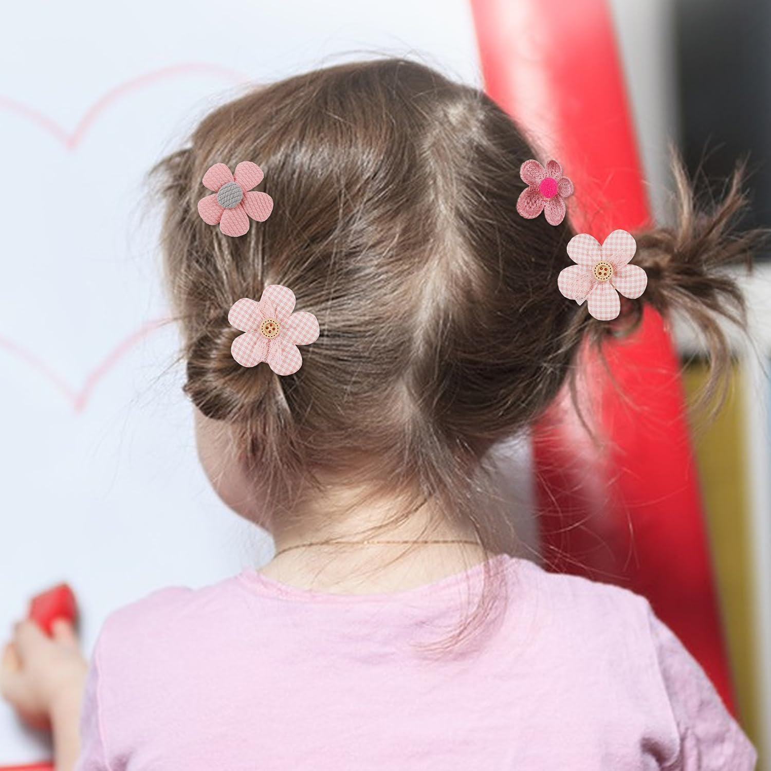 18 Pack Cute Hair Accessories for Girls - Toddler Hair Clips, Barrettes & Bows, Alligator Lined Snap Clips, Baby Girls Hair Accessories for Little Kids, Children & Teens