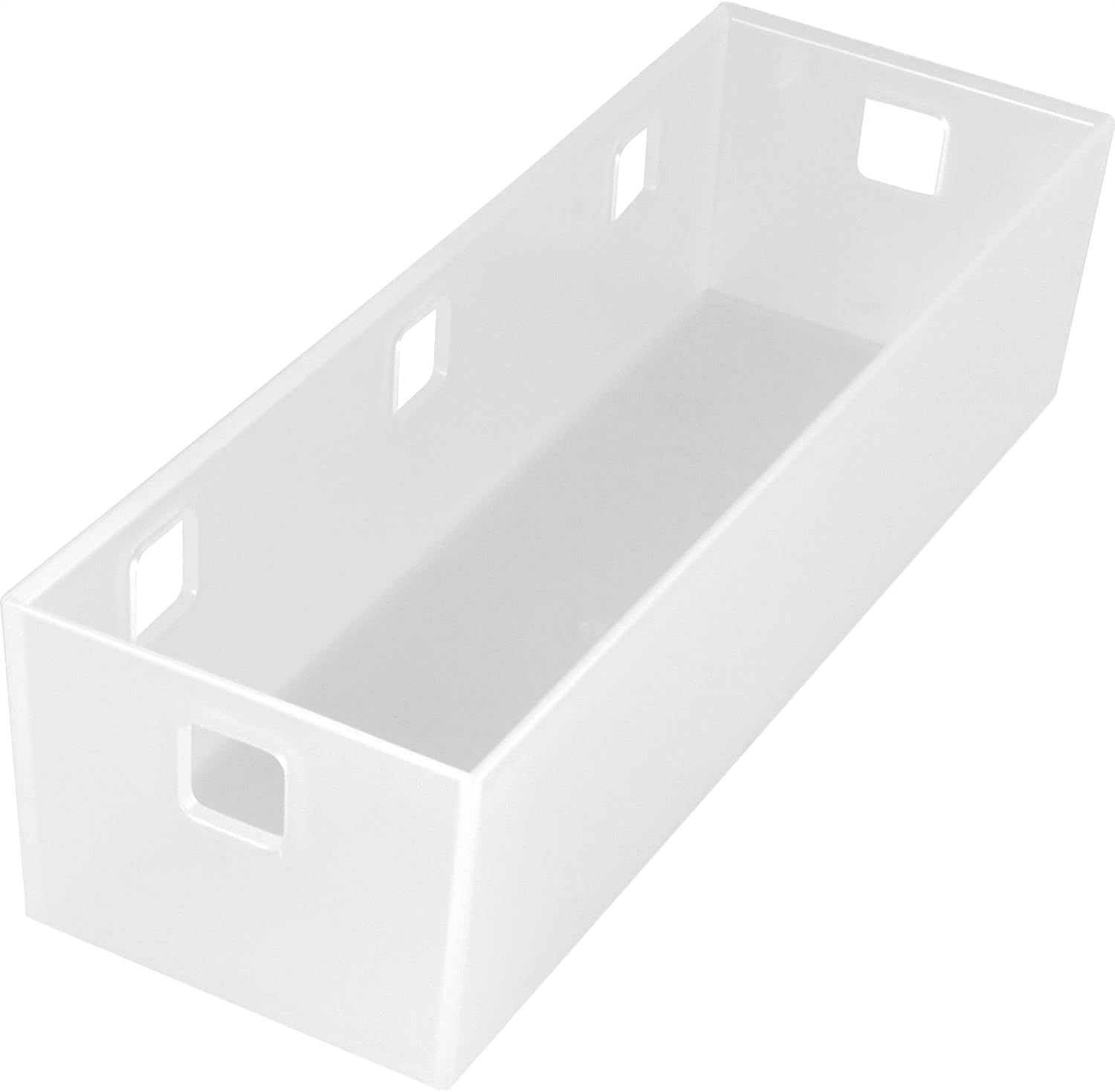 NINKA 5018.11 20909 White Translucent Banio Drawer Container 3 Compartments Storage Container Organiser 251 X 84 Mm Plastic