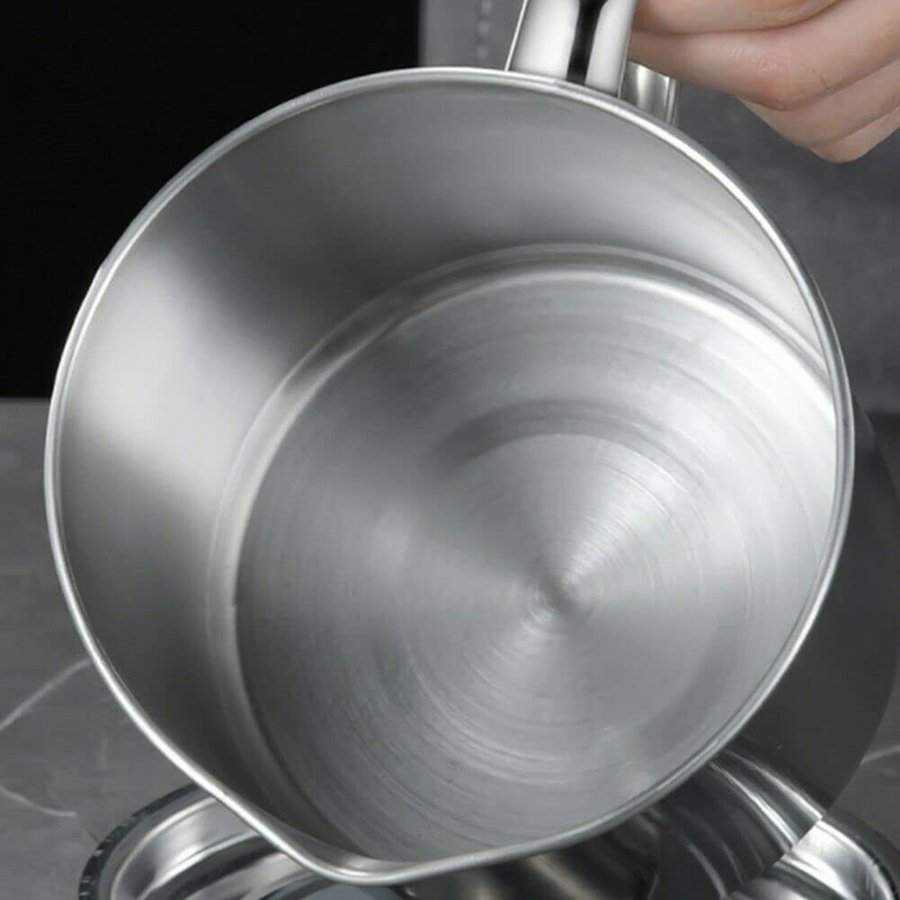 1.8L Stainless Steel Oil Filter Pot Cooking Soup Grease Strainer Separator image number 5