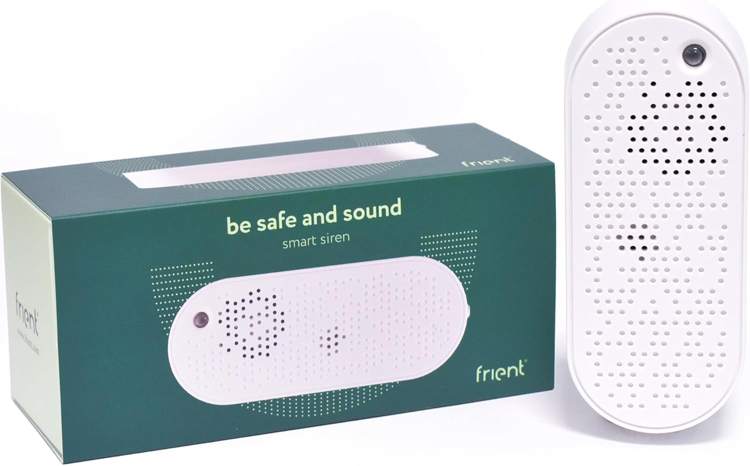 Frient Smart Siren | Siren | Intelligent Security Alarm | 90 Dbm | Burglary Protection | Battery Backup | Zigbee Range Enhancer | Works with Smartthings, Home Assistant and Homey image number 2