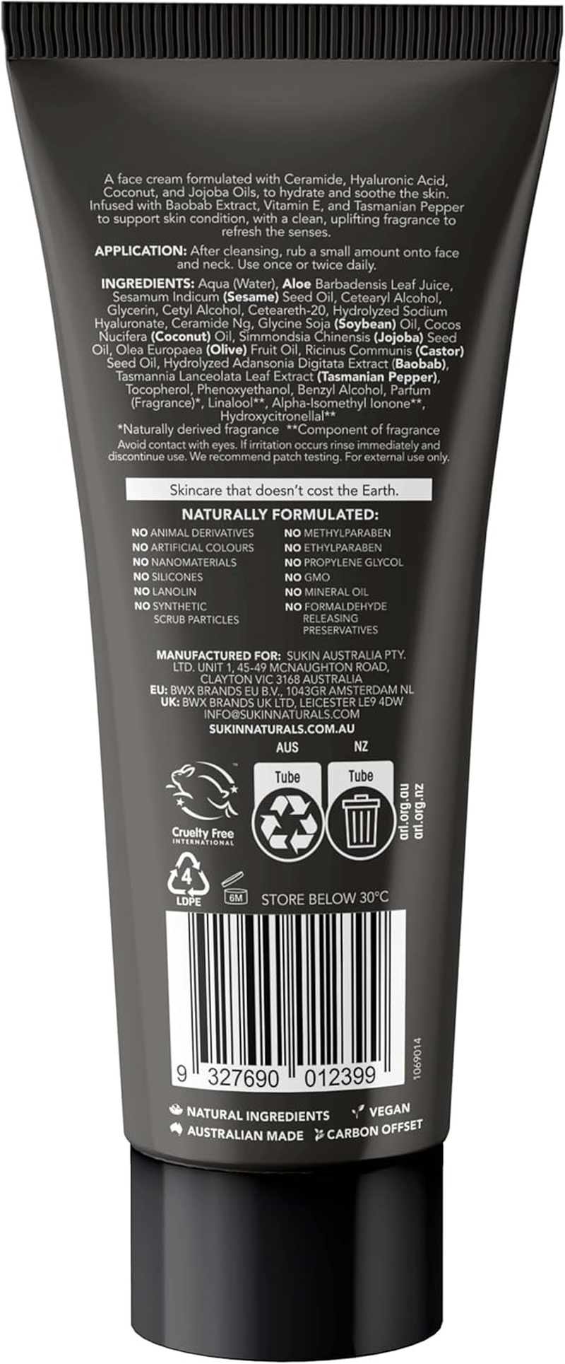 Sukin Men'S Face Cream 125 Ml image number 3