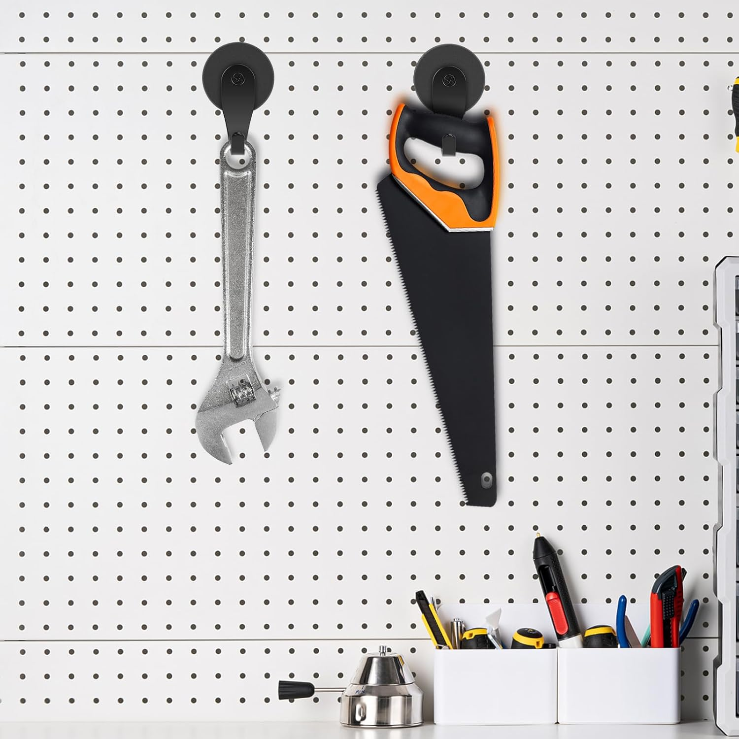 FYY Magnetic Wreath Hanger - 2 Pack Heavy Duty Magnets with Hook for Refrigerator, Christmas Decoration Magnetic Hooks for Metal Front Door, Cruise Hook Hanger for Hanging Cabins Grill Coat Pattern 2 image number 1