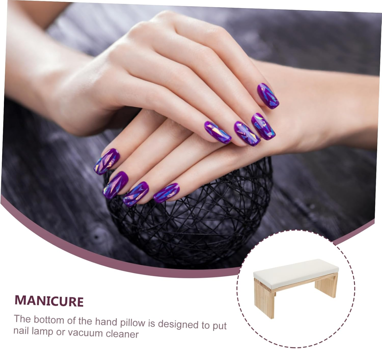 Manicure Support Hand Pillow Cushion Nail Rest Pillow Japanese Type for Nail Art Tool during Manicure Sessions image number 4