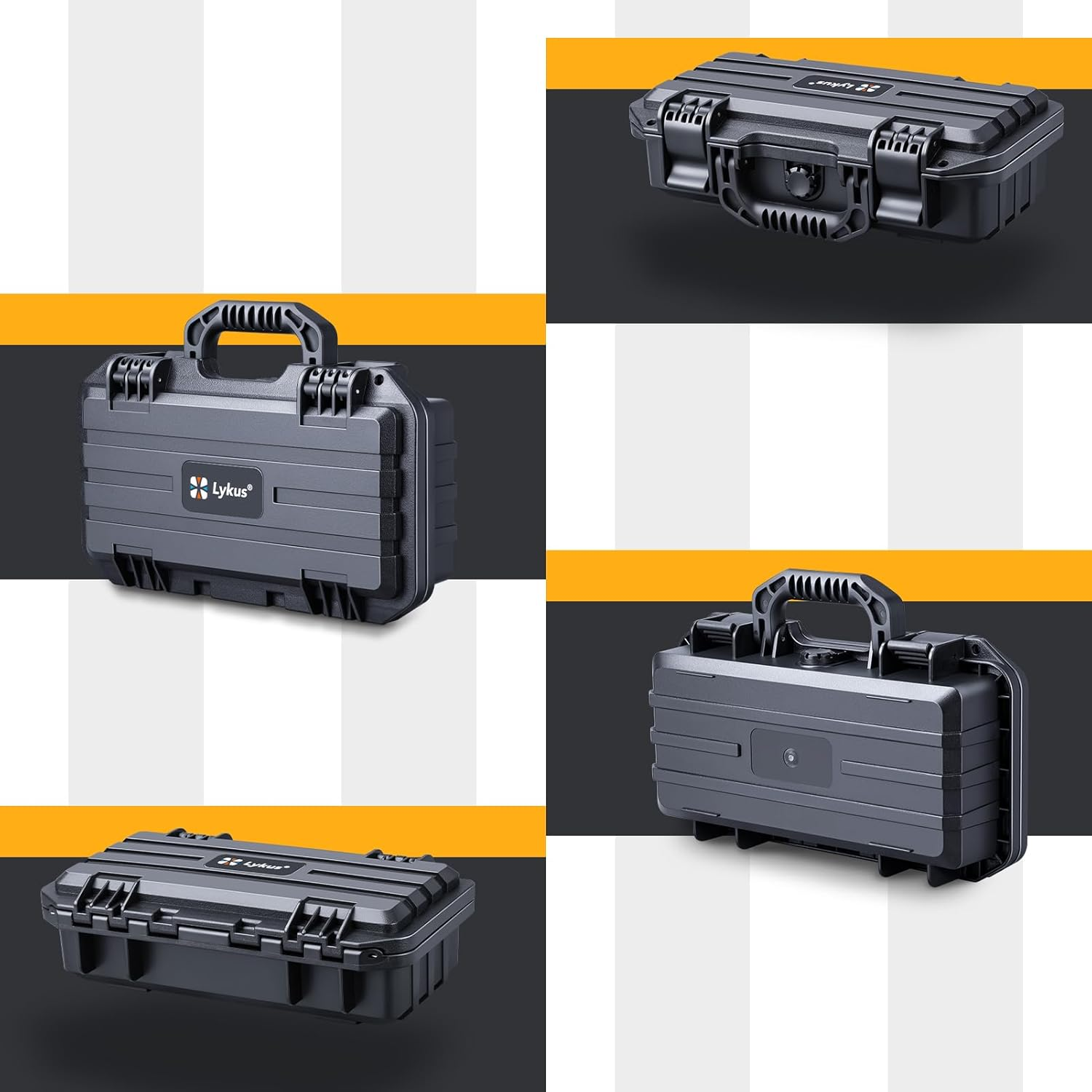 Lykus HC-3011 Waterproof Hard Case with Customisable Foam, Interior Size 31X13.9X8.9 Cm, Suitable for Short Slim Items image number 2