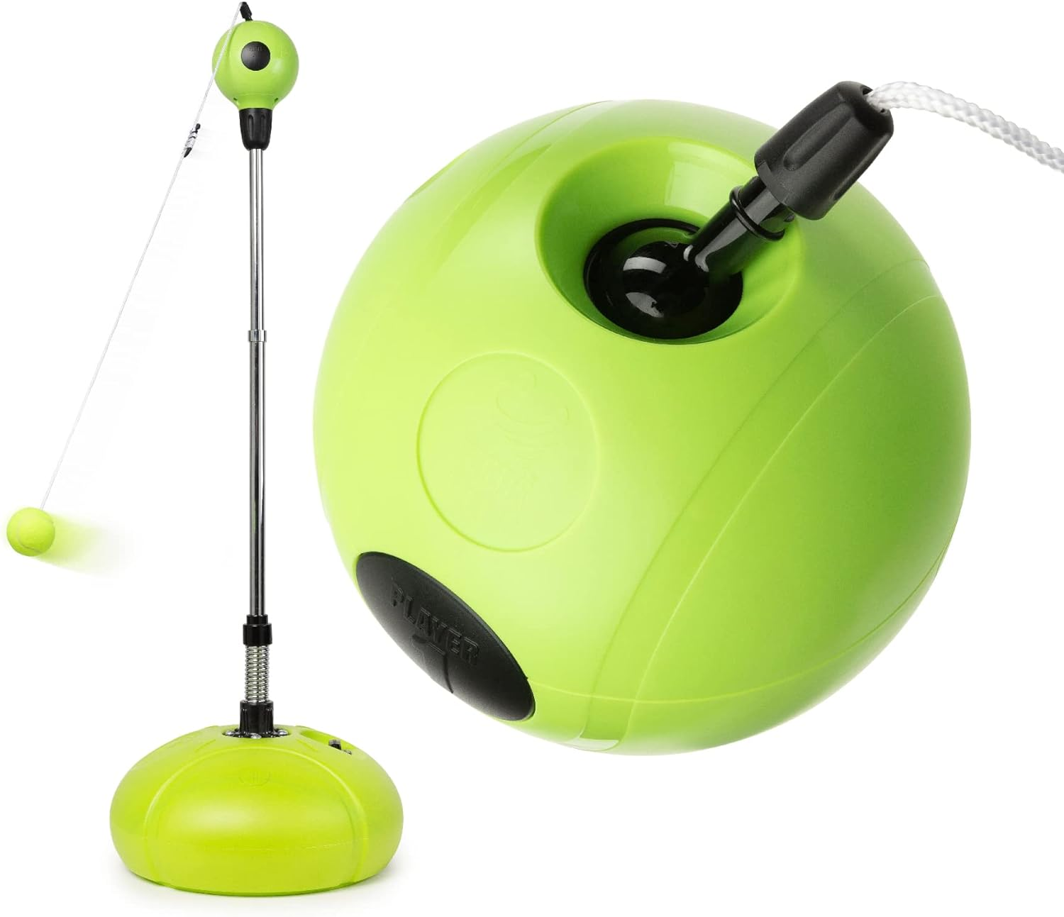 Wireless Connection Totem Tennis Kit | Swing Ball Game Measures & Records Metrics on APP for Tennis Training. All Surface Indoor & Outdoor Tetherball Sports Equipment for 1 or 2 Players image number 6