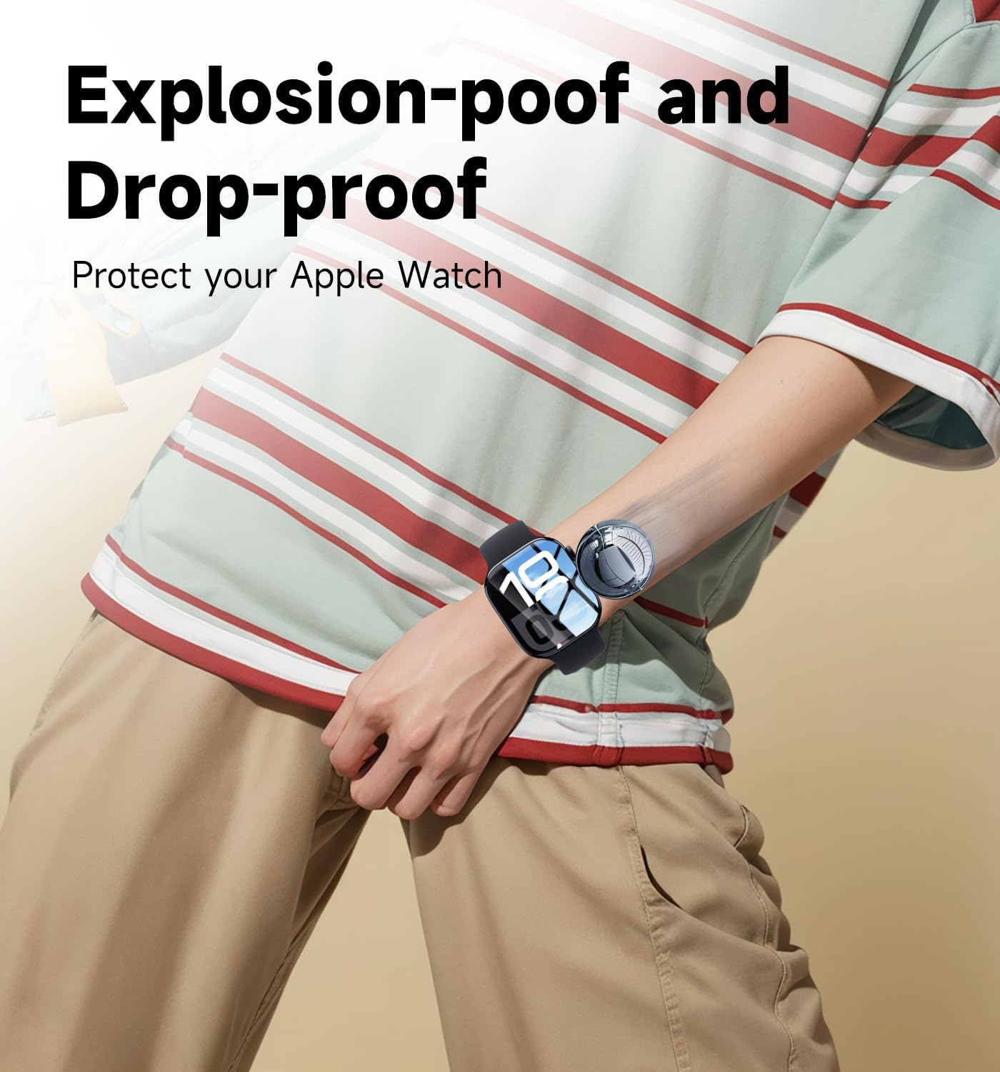 MAGIC JOHN 2 Pack for Apple Watch Screen Protector 42Mm Series 11（2025） Series 10 (2024) [Automatic Align Tech] Anti-Scratch, Self-Healing Soft TPU, Bubble Free, HD Transparent, Touch Sensitive image number 3