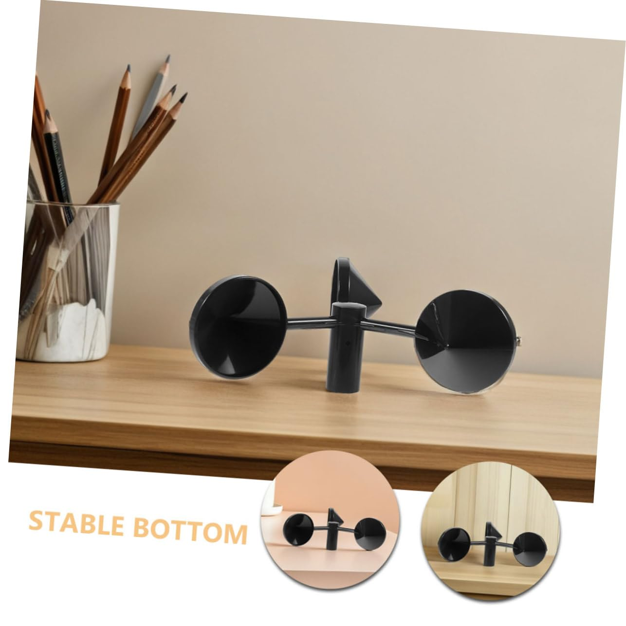 3Pcs Wind Speed Anemometer Cups Metal Replacement Accessories for Accurate Outdoor Wind Measurement Tool for Meteorological Observations image number 3